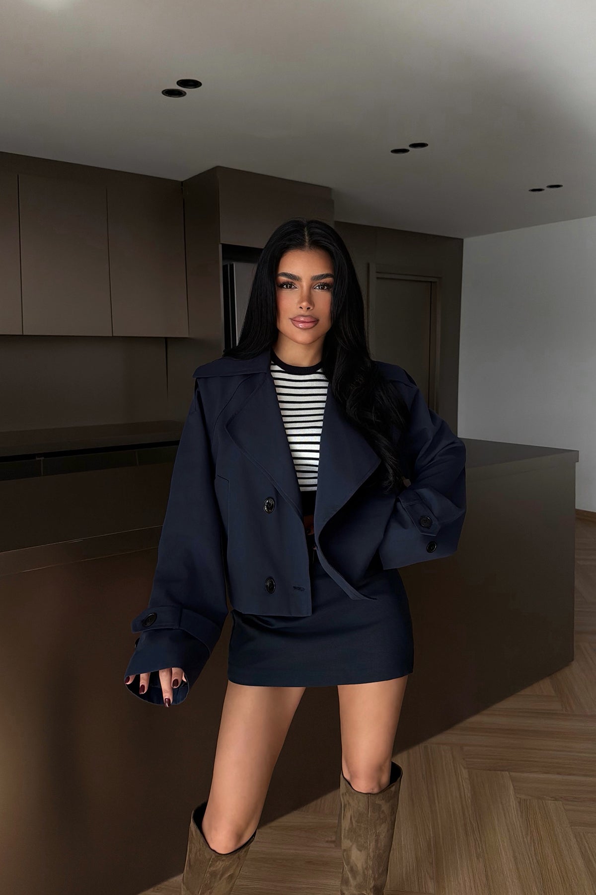Navy Blue Short Jacket