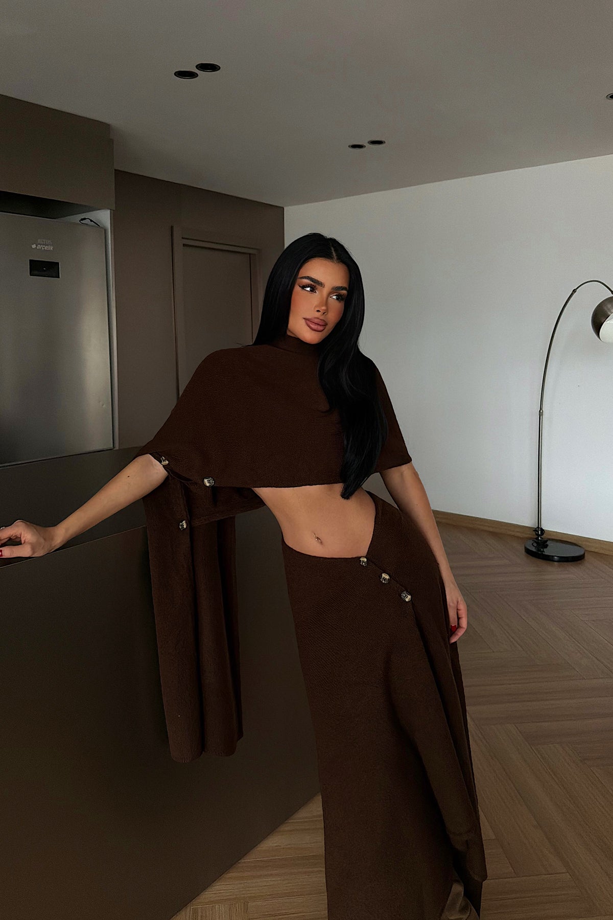 Acı Kahve Suzette Triko Takım 8