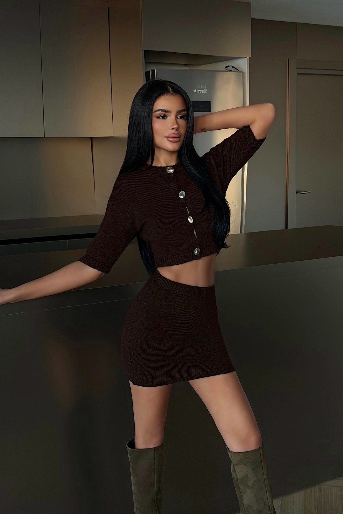 Acı Kahve Alondra Triko Takım 4
