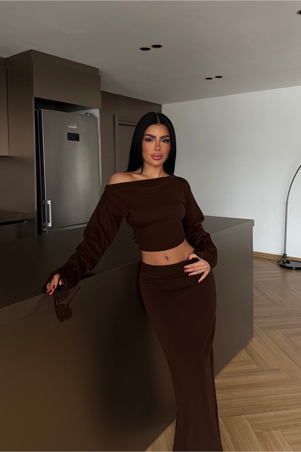 Acı Kahve Slayha Triko Takım 3