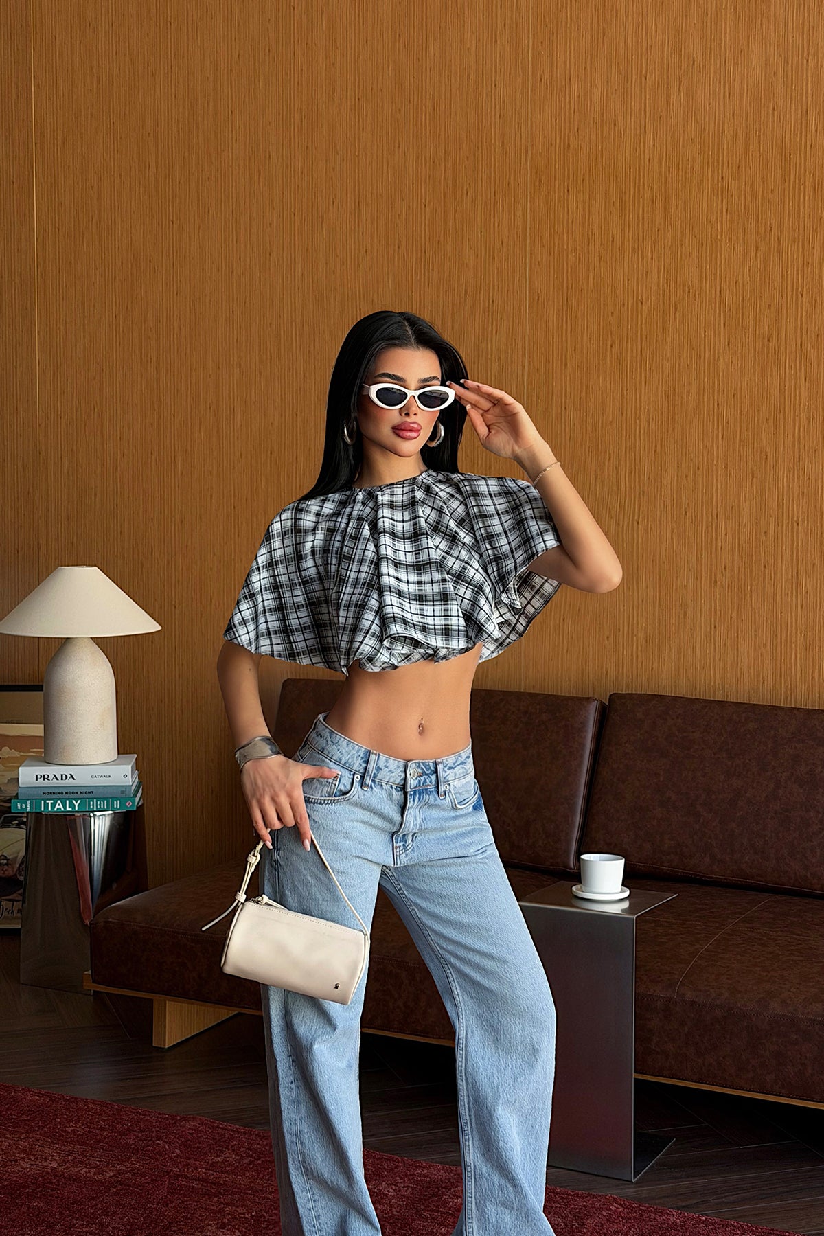 Bebe Mavisi Bahu Crop Bluz 12