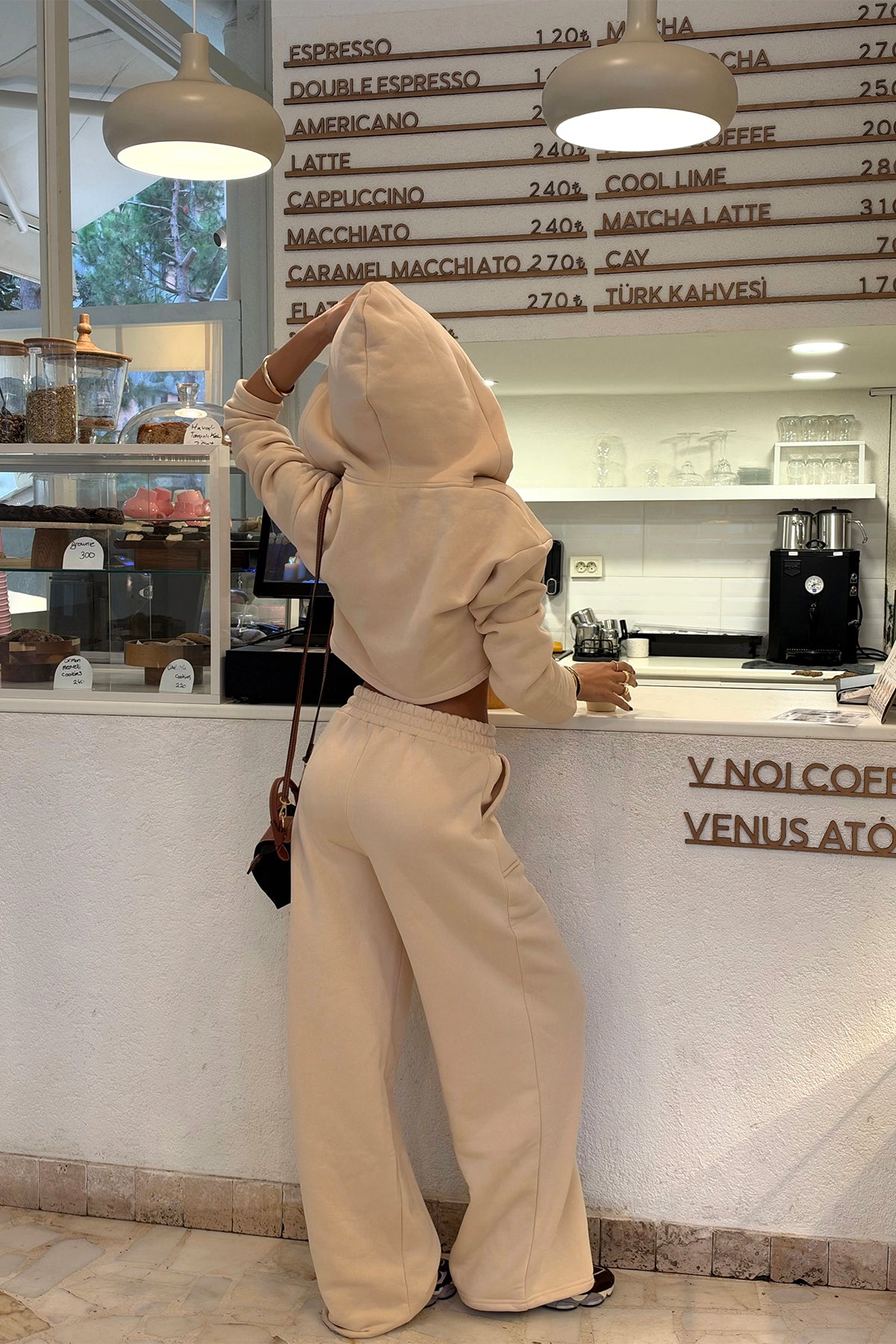 Renk: BEJ | Bej Fermuar Detay Takım 5