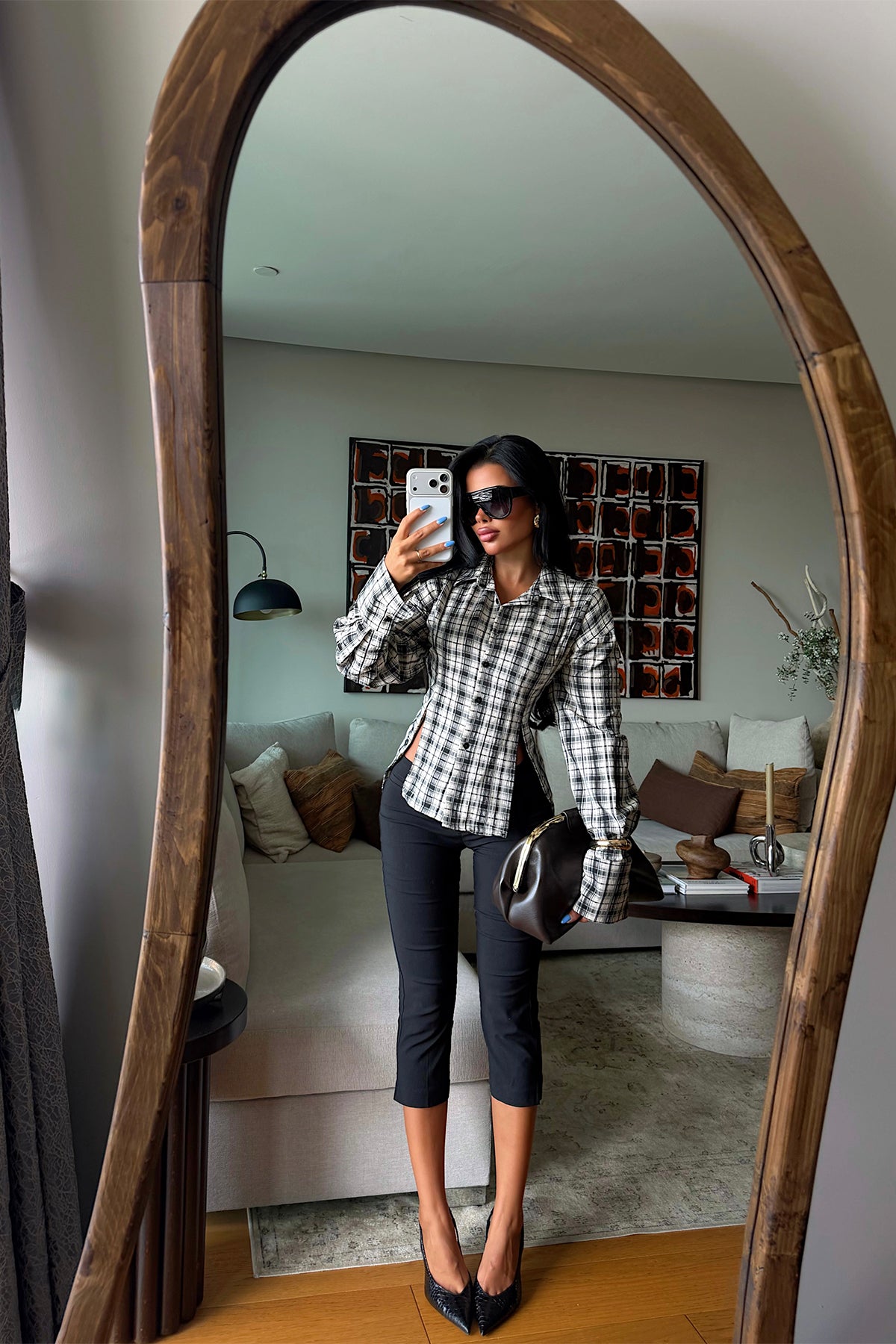 Bej Cut-Out Fit Gömlek 4
