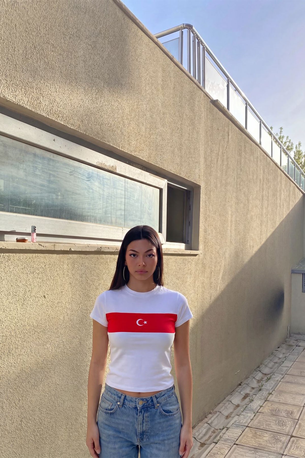 Beyaz Kalpten Ay Yıldız Tshirt 20
