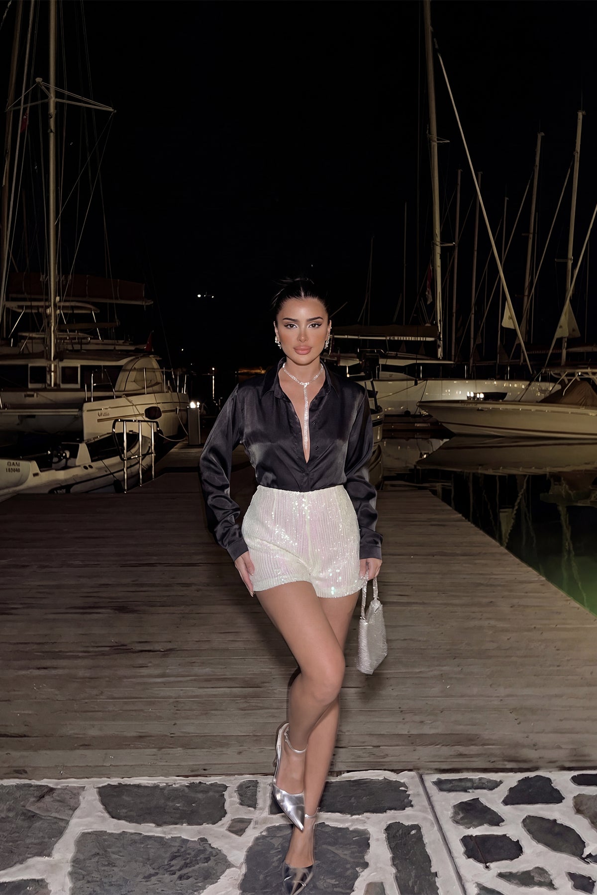 Beyaz Vitino Şort 8
