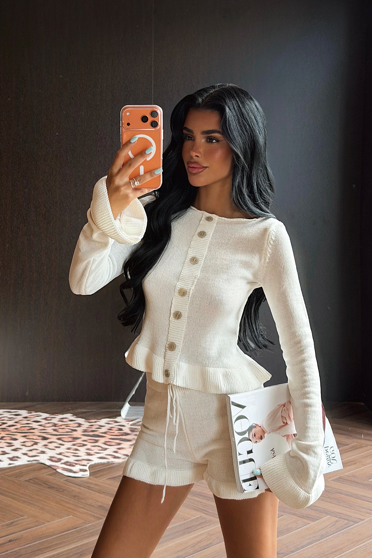 Beyaz Soft Knit Takım 4