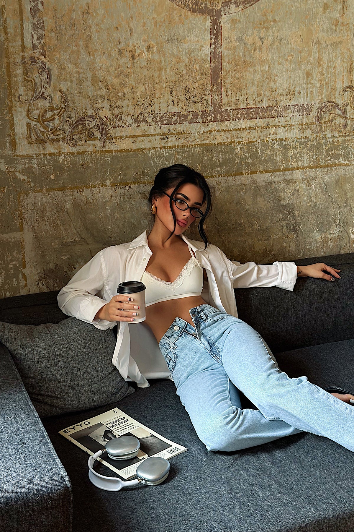 Buz Mavisi Yüksek Bel Jean ATE5016 3