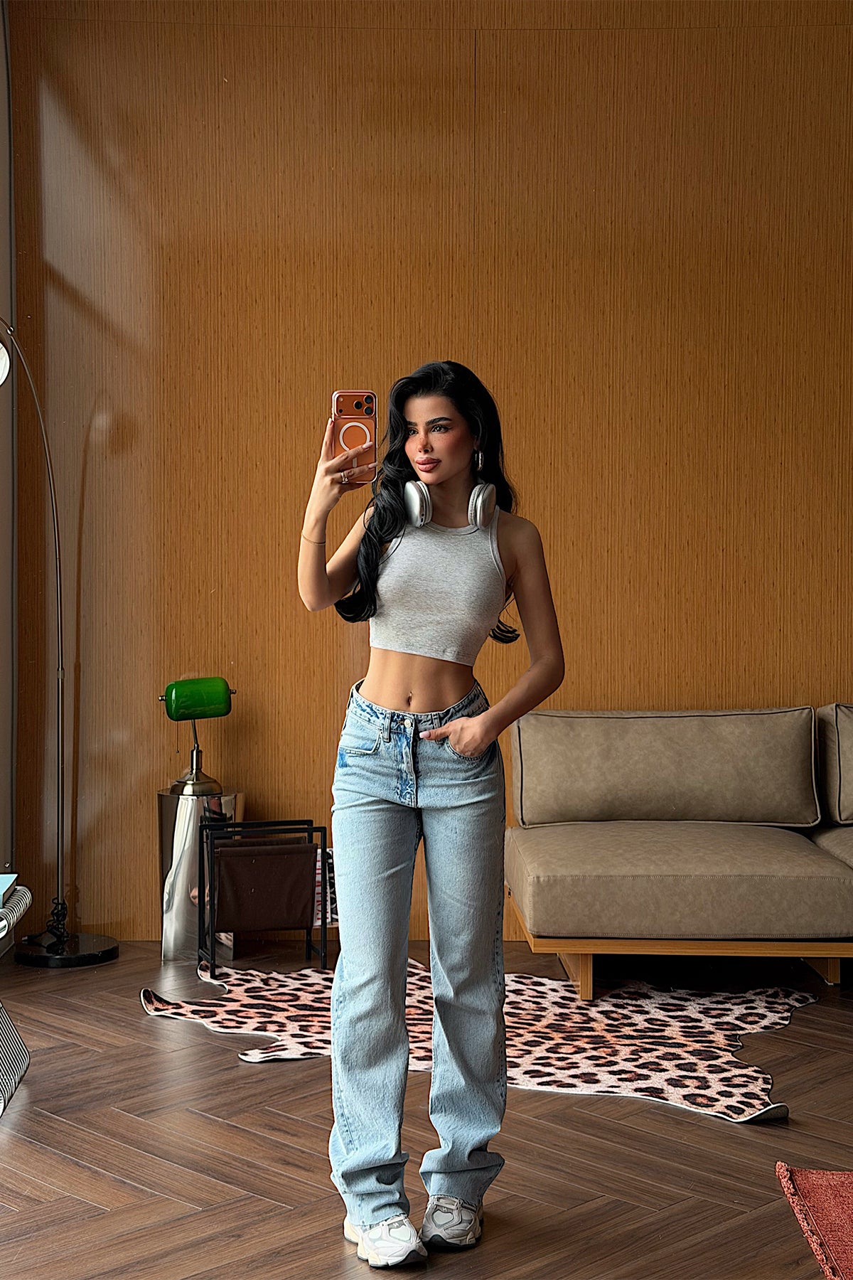 Buz Mavisi Yüksek Bel Jean ATE5676 4