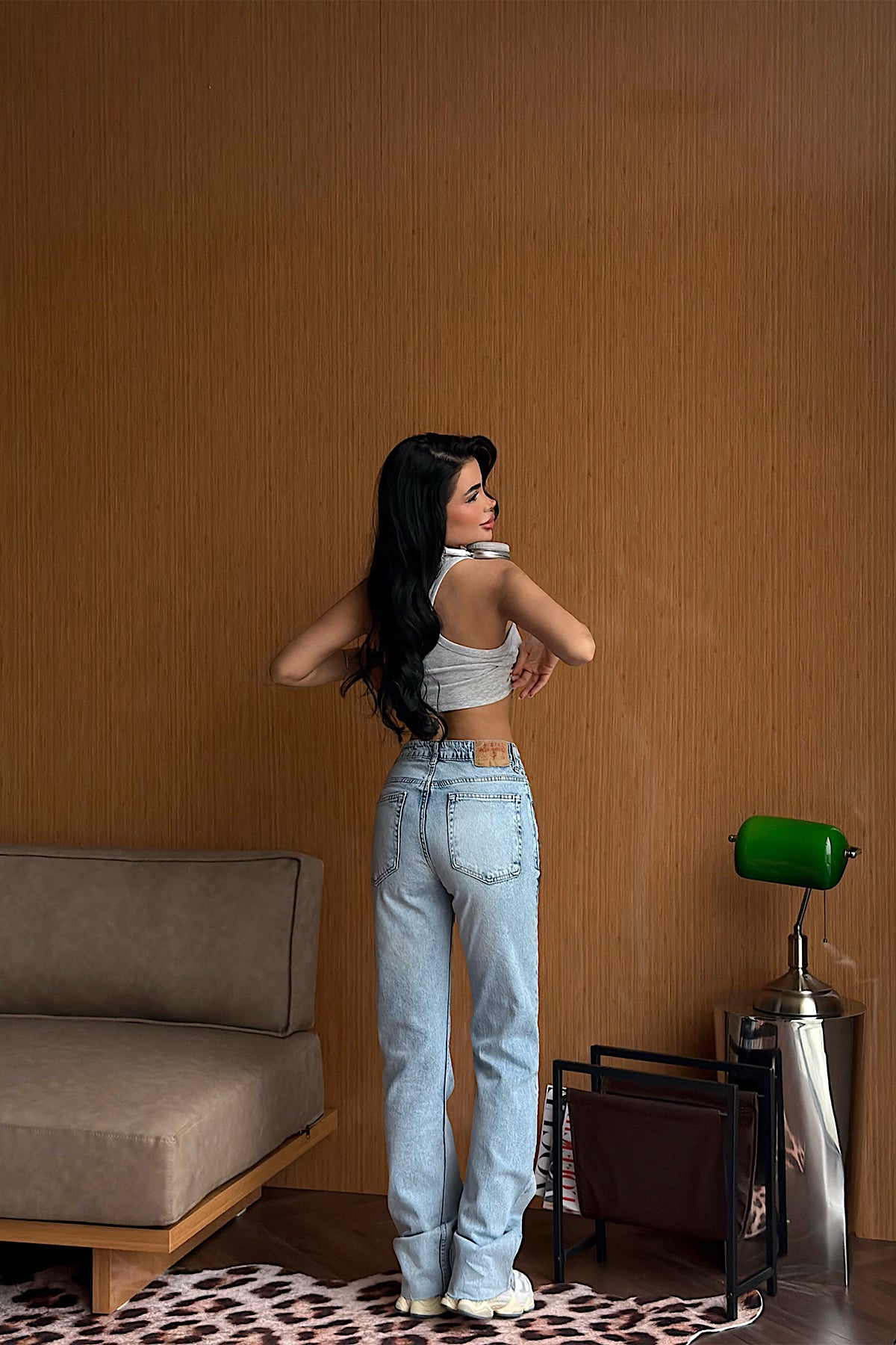 Buz Mavisi Yüksek Bel Jean ATE5676 16