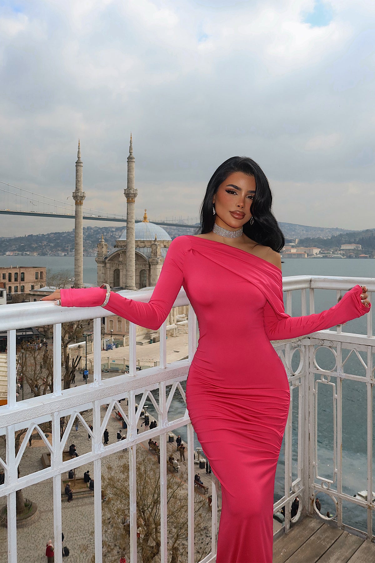 Fuşya Eywa Uzun Elbise 16