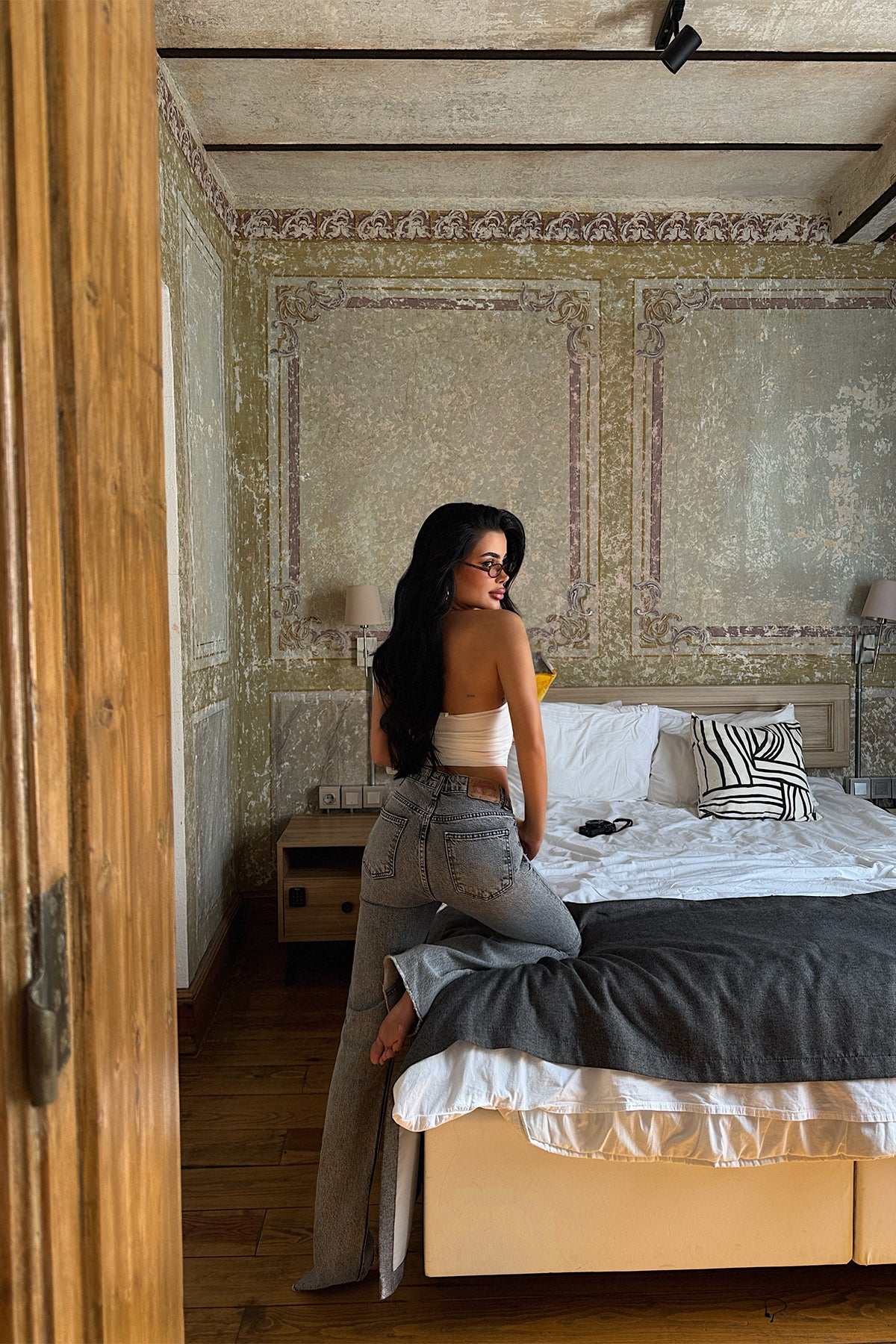 Gri Yüksek Bel Jean ATE5141 20