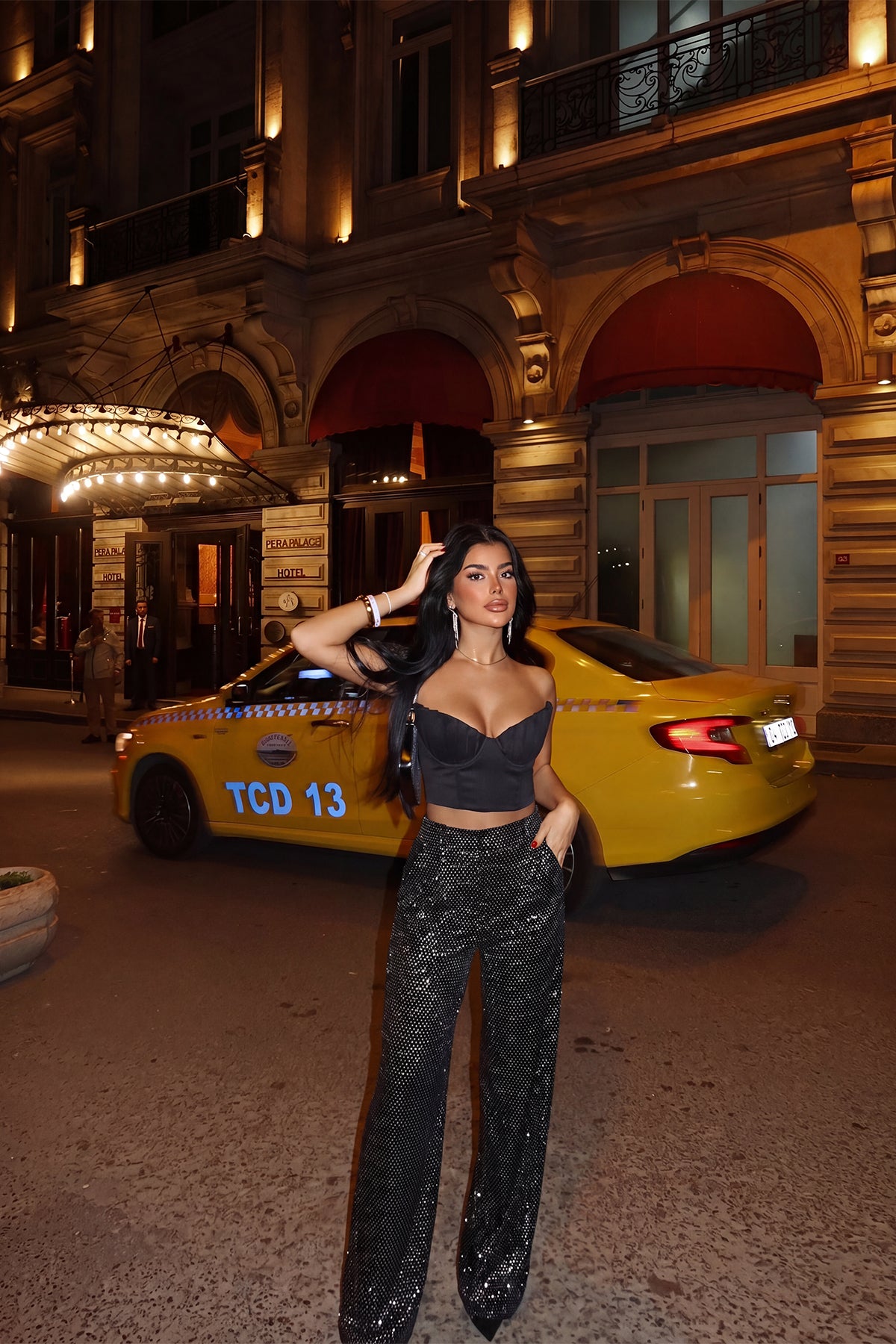 Gümüş Pul Detay Pantolon 4