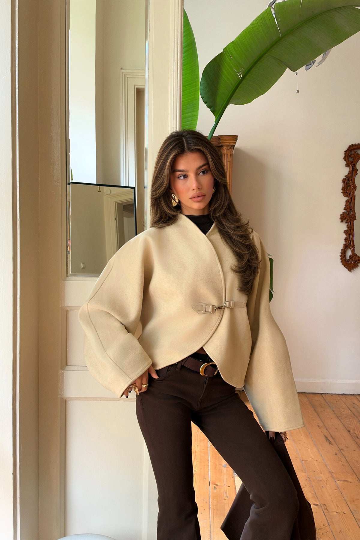 Renk: KREM | Krem Basic Ceket 3