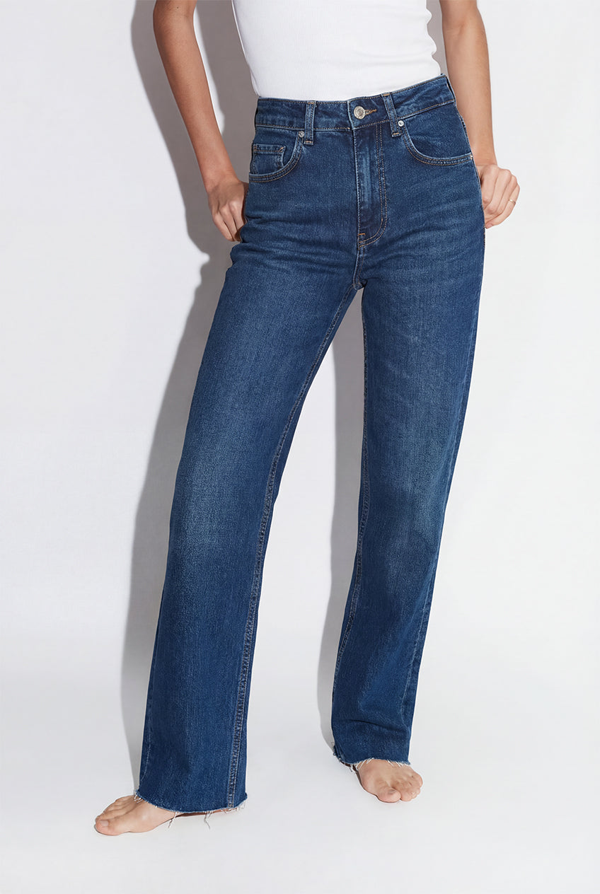 Lacivert Yüksek Bel Jean ATE5071 28