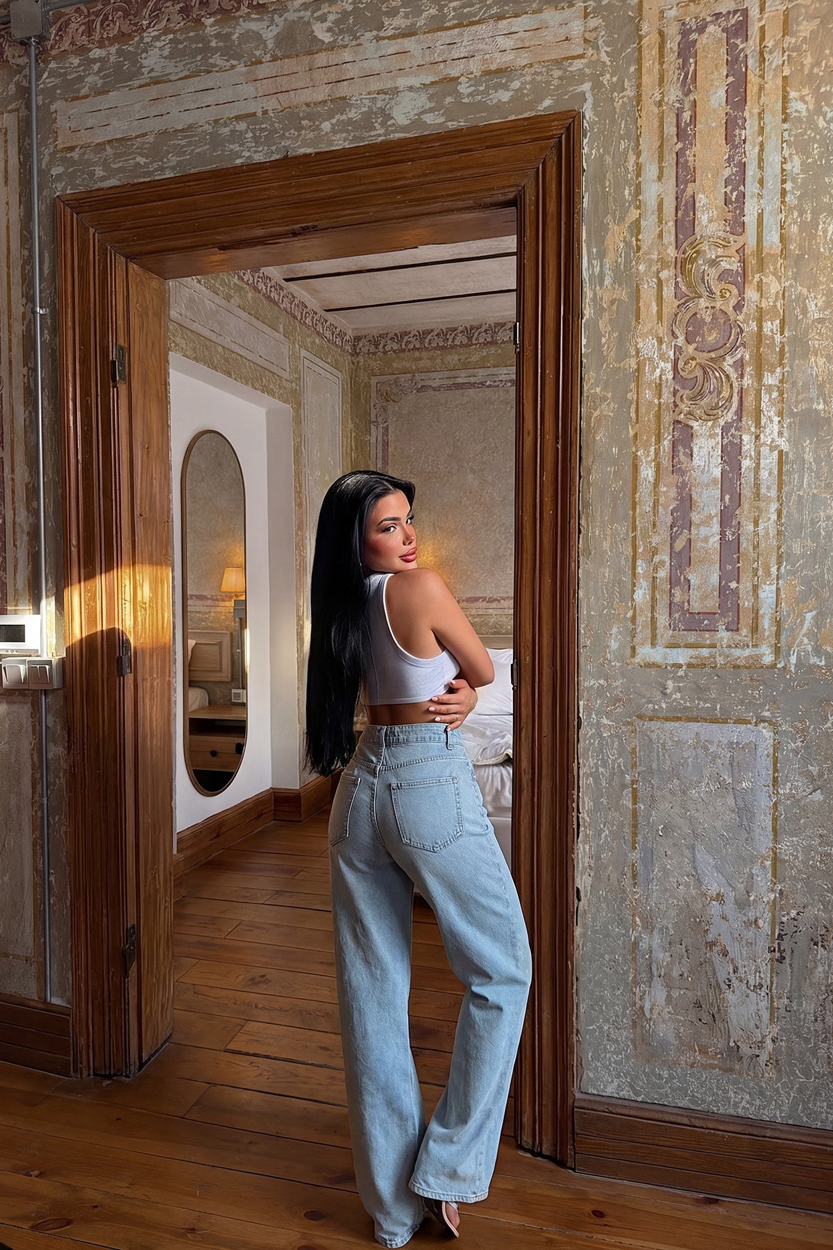 Mavi Yüksek Bel Jean ATE5017 12