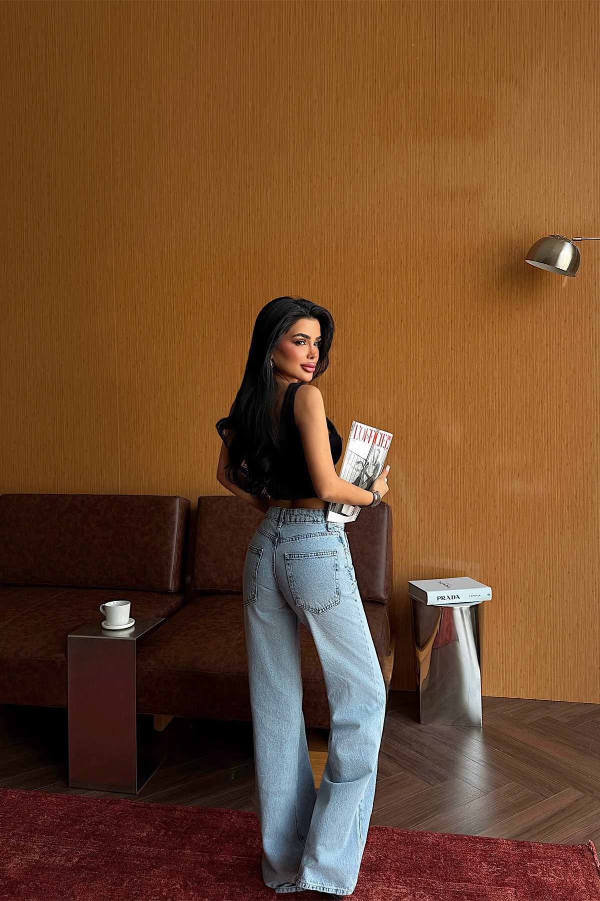 Mavi Yüksek Bel Jean ATE5316 16