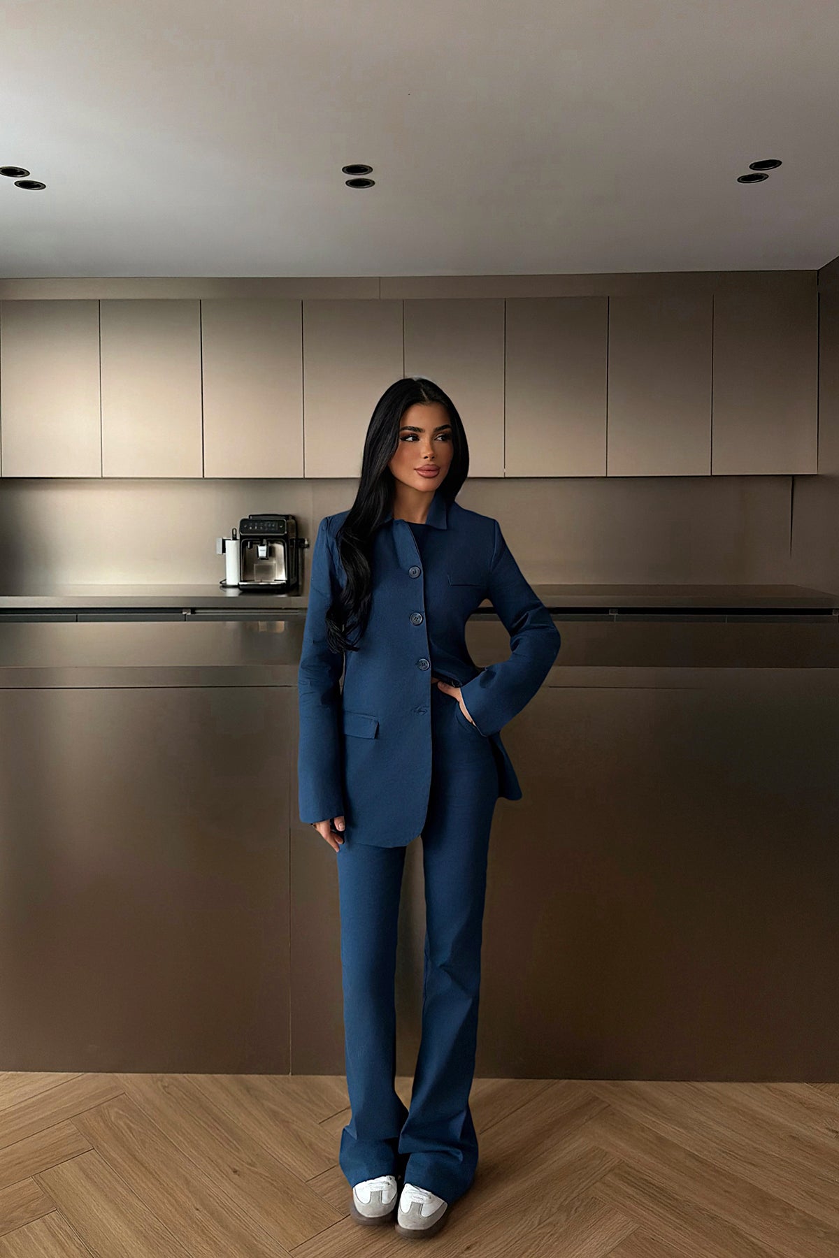 Navy Blue Pocket Detail Suit