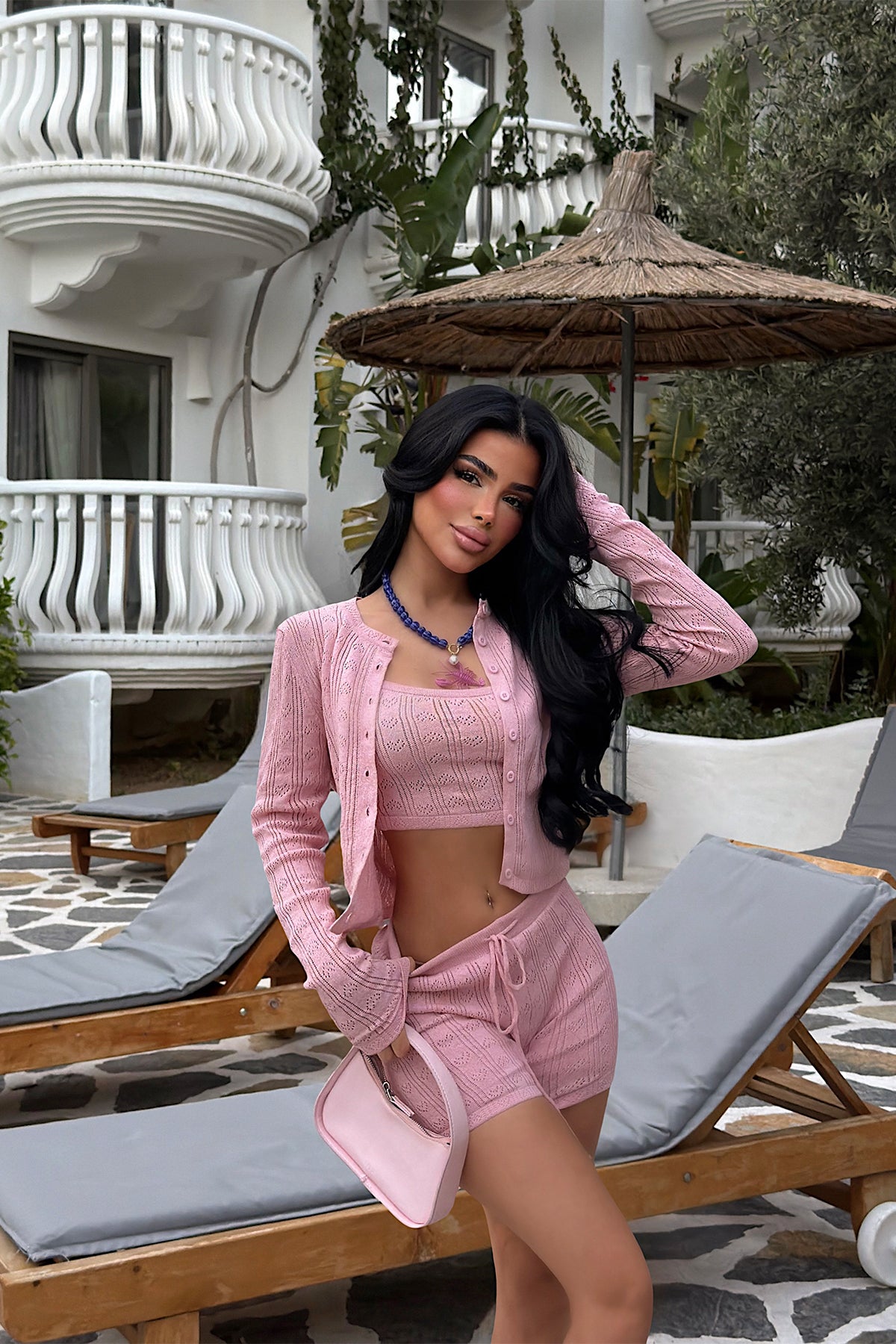 Pembe Bikkon Üçlü Takım 4