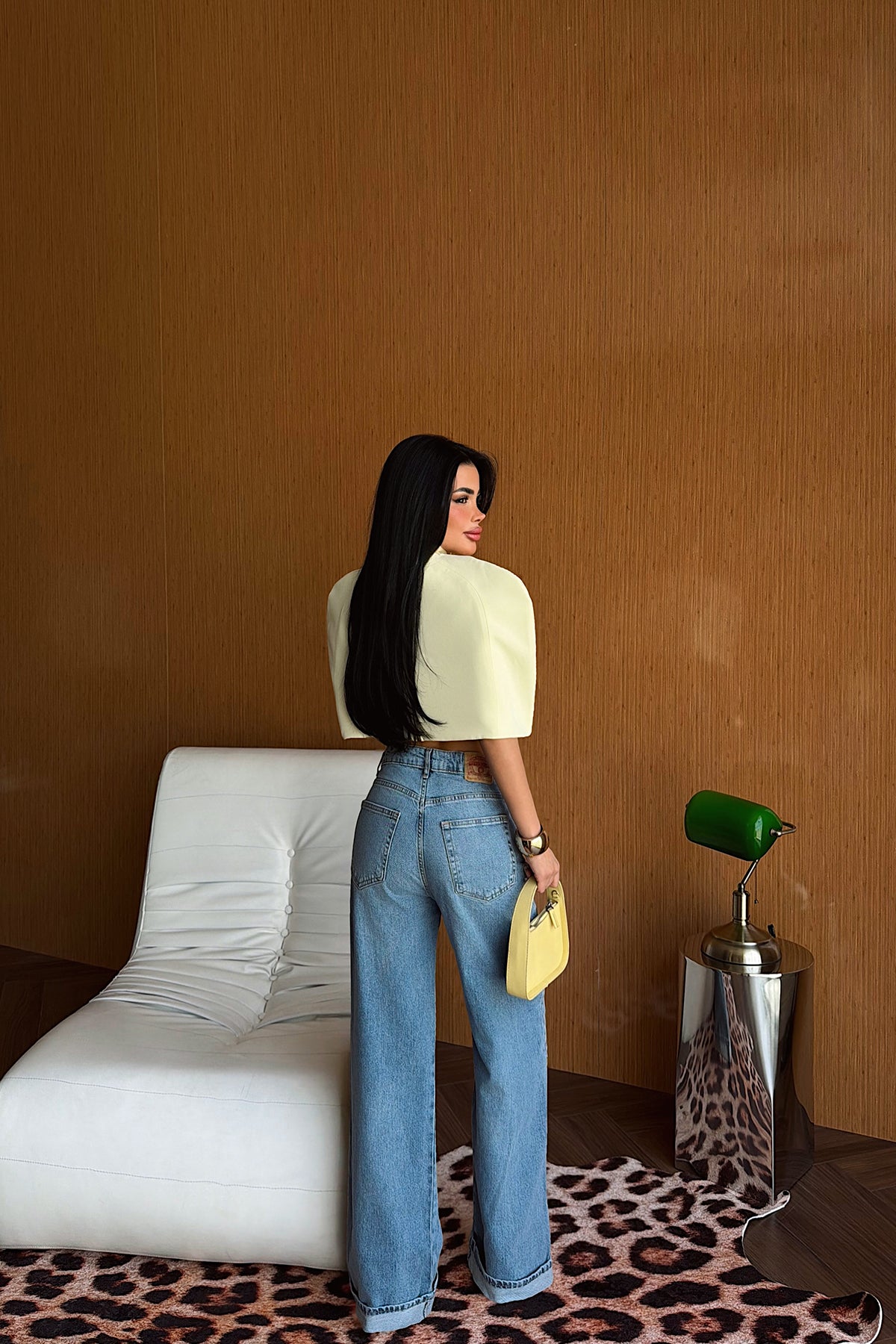 Sarı Suuti Crop Bluz 16
