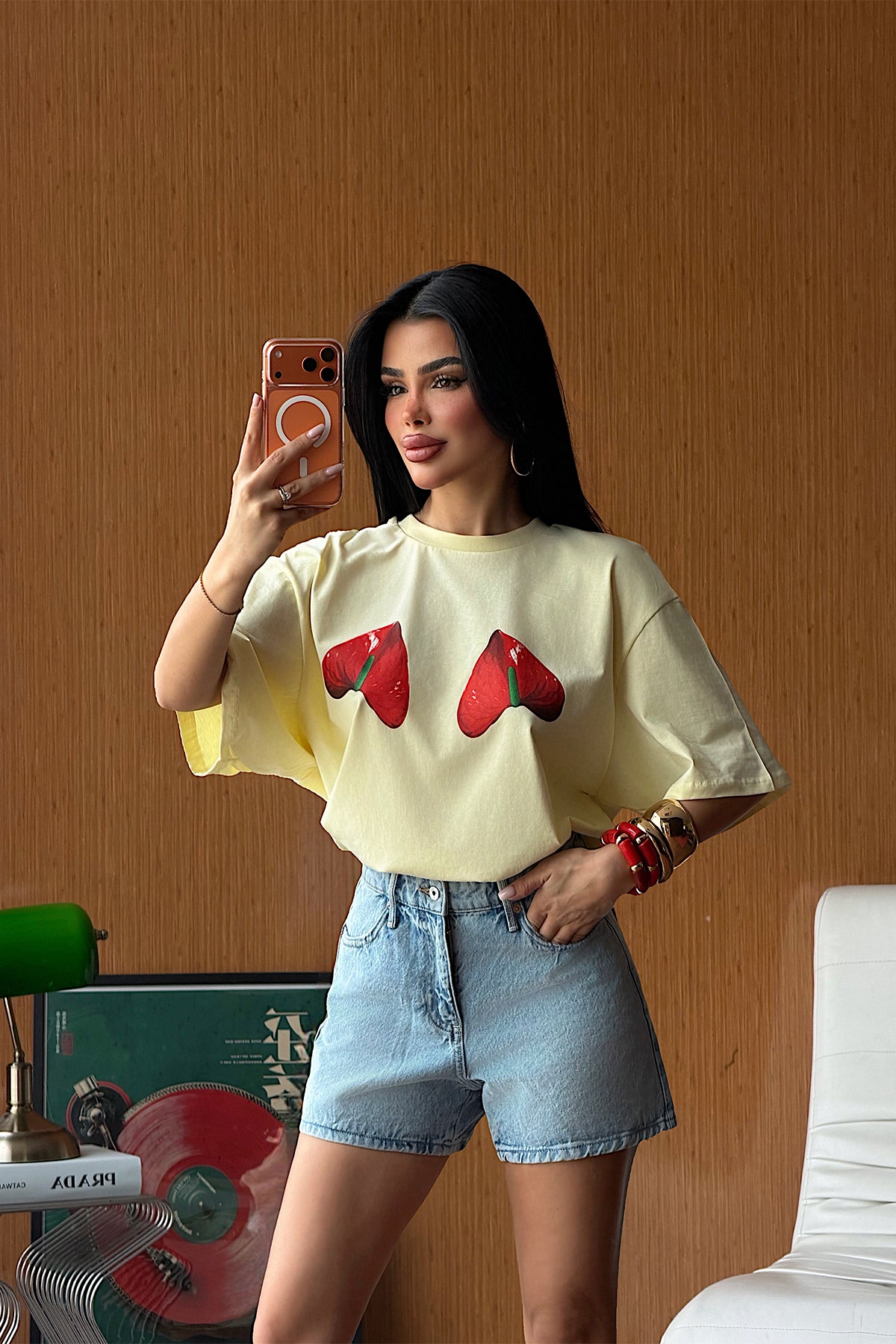 Sarı Mirah Tişört 4