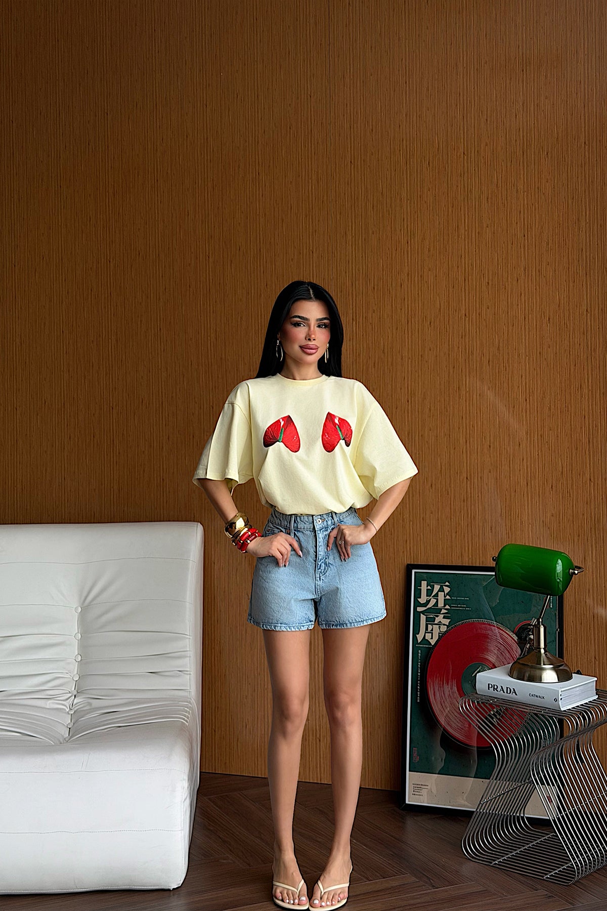 Sarı Mirah Tişört 8