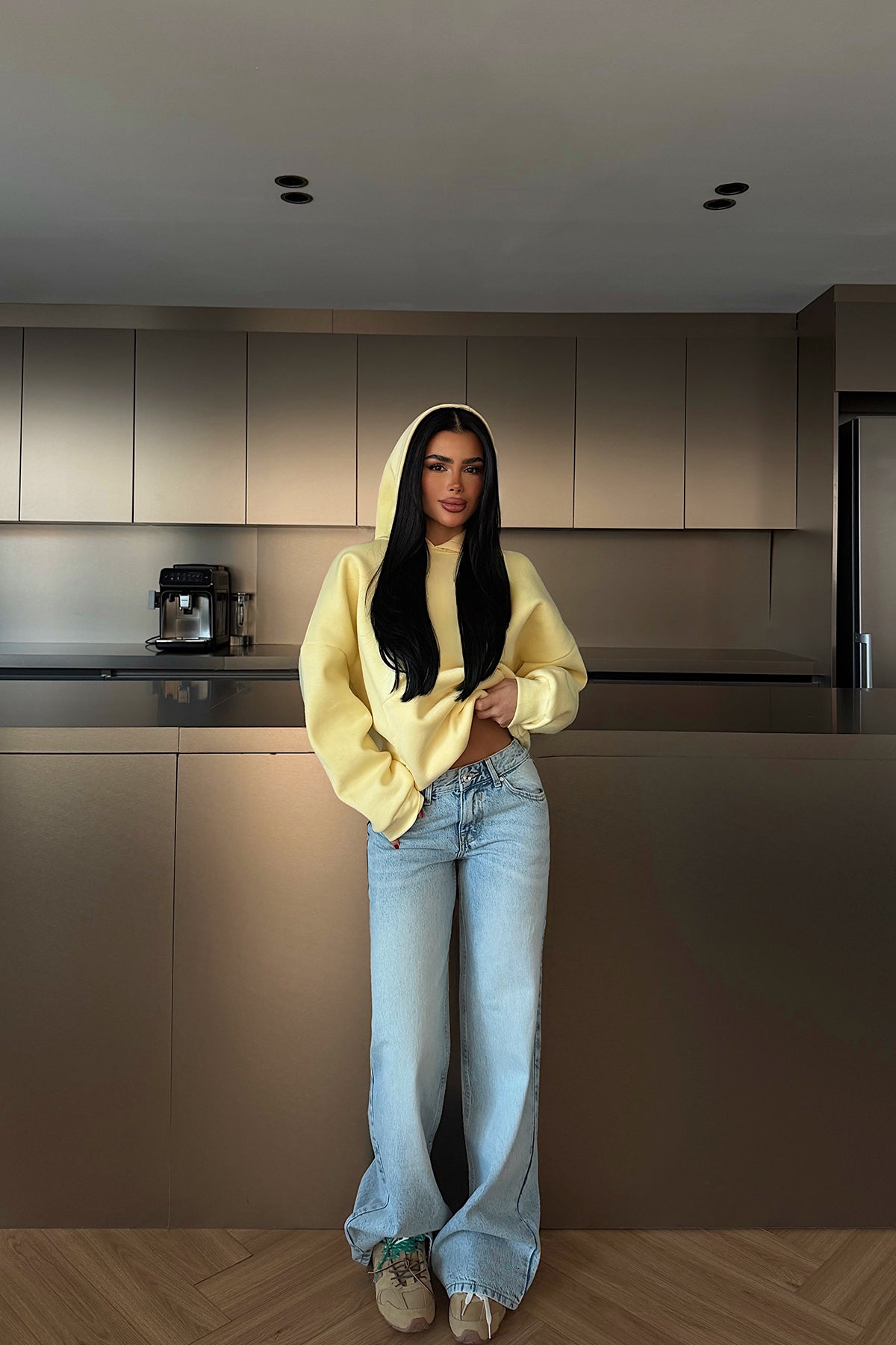 Sarı Lowell Taşlı Sweatshirt 12