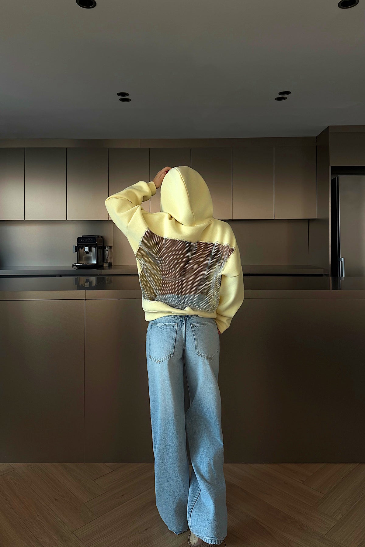 Sarı Lowell Taşlı Sweatshirt 16