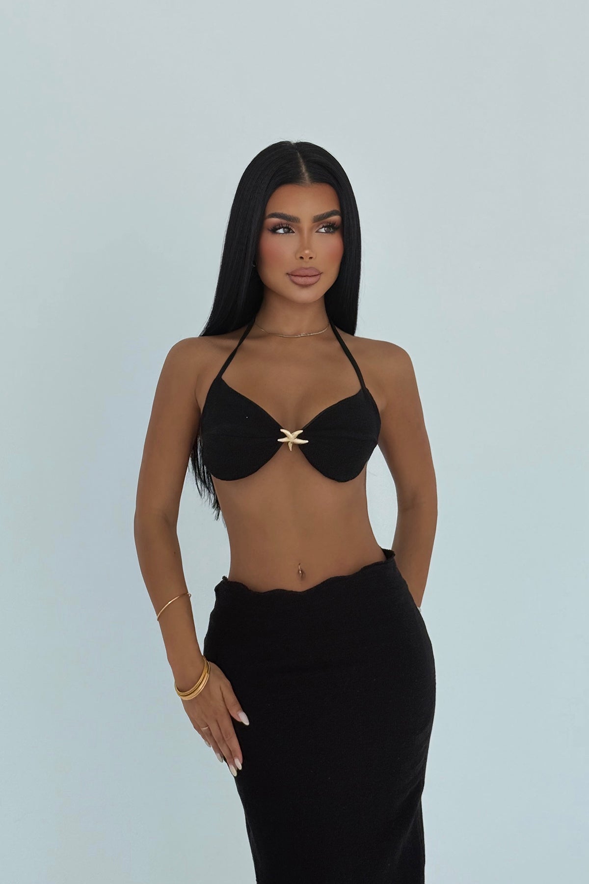 Siyah Costa Deniz Yıldızlı Takım 8
