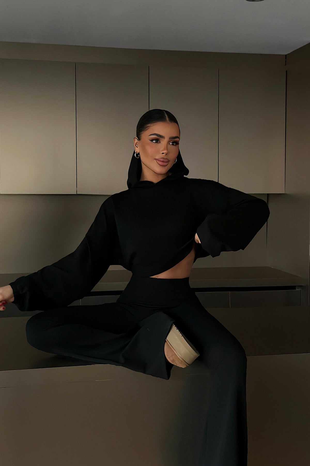Siyah Kerrie Eşofman Takım 4