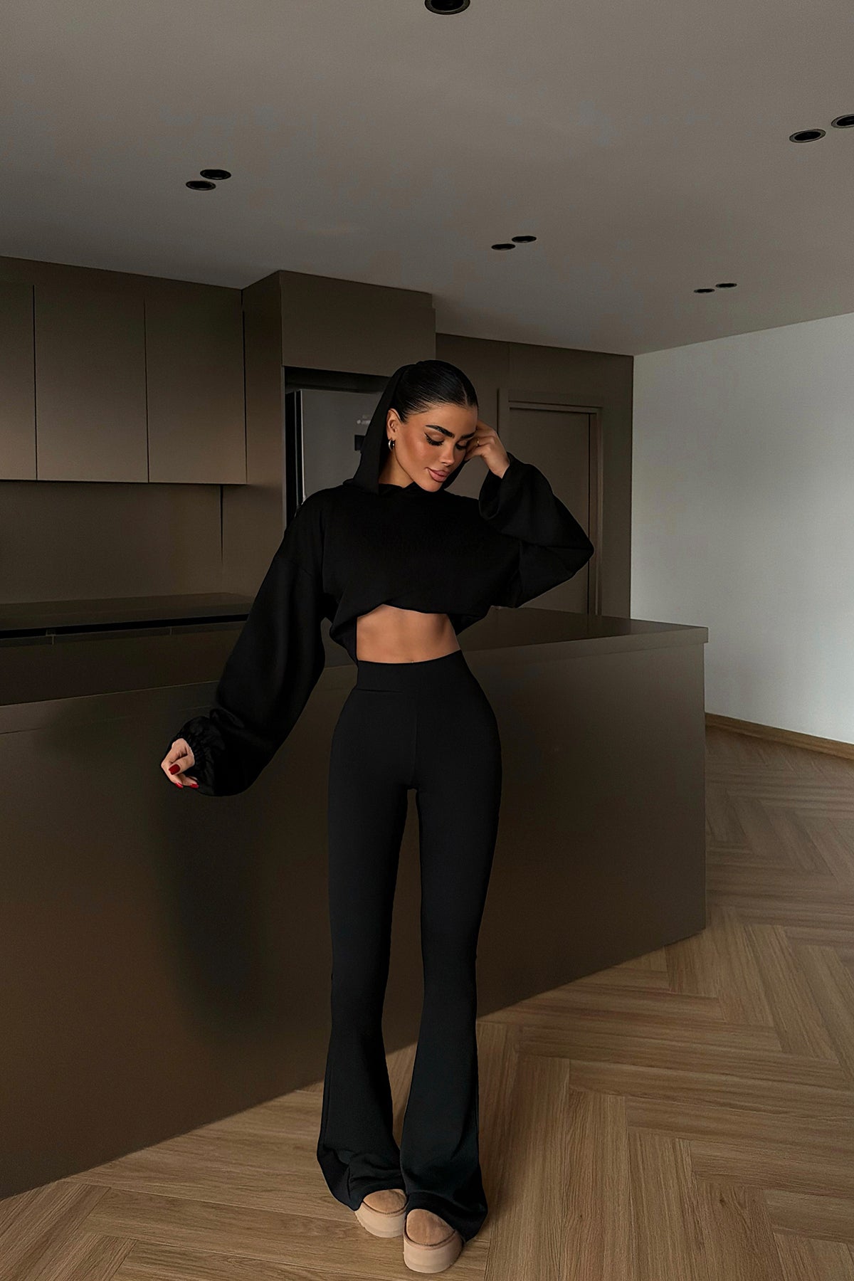 Siyah Kerrie Eşofman Takım 8
