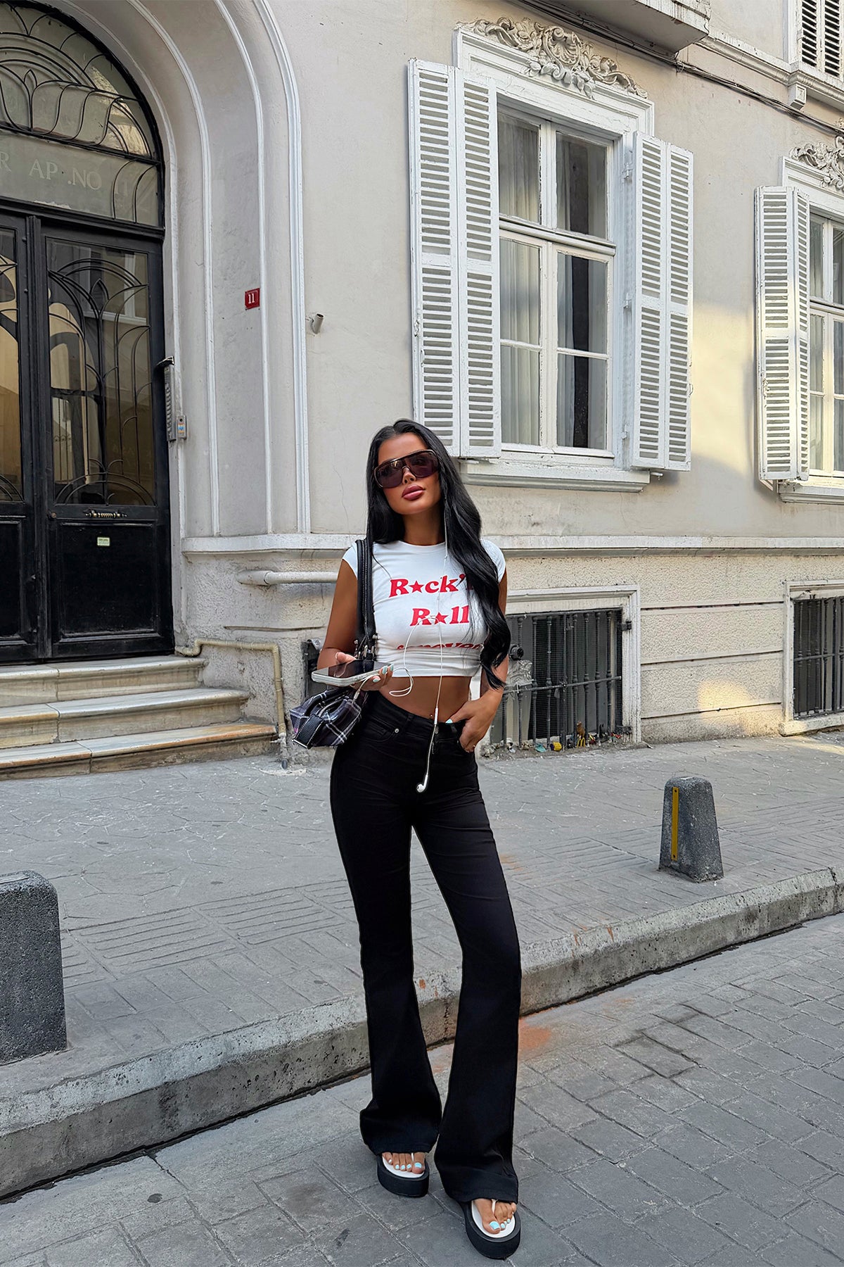 Siyah Yüksek Bel Jean ATE6347 12