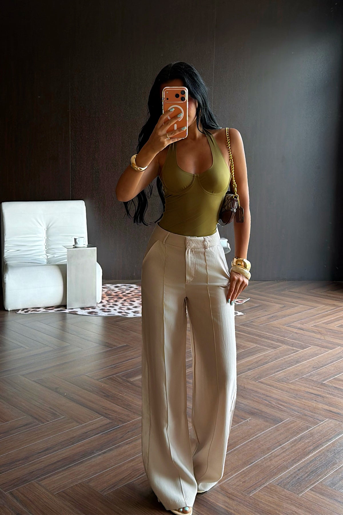 Taş Basic Kemer Detay Pantolon 8