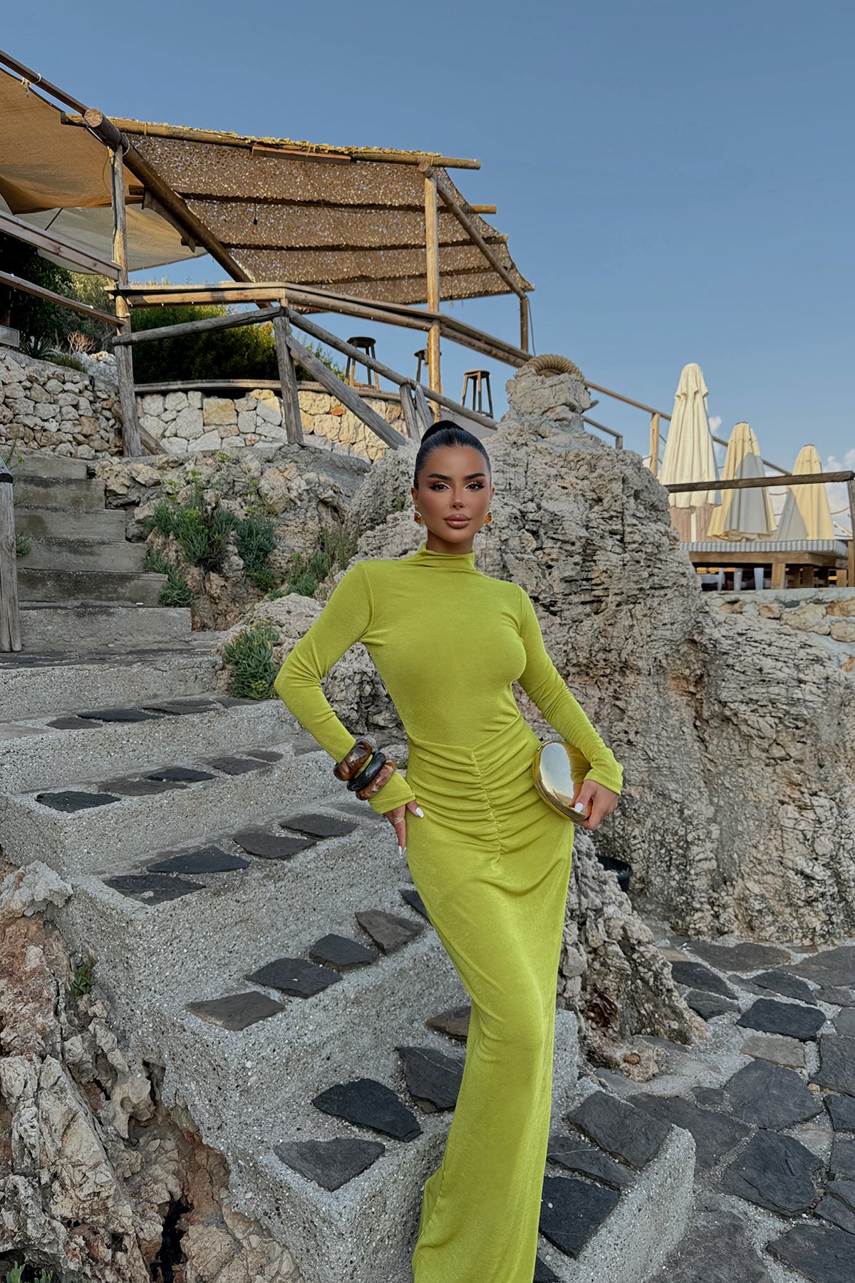 Renk: YEŞİL | Yeşil Electra Elbise 5