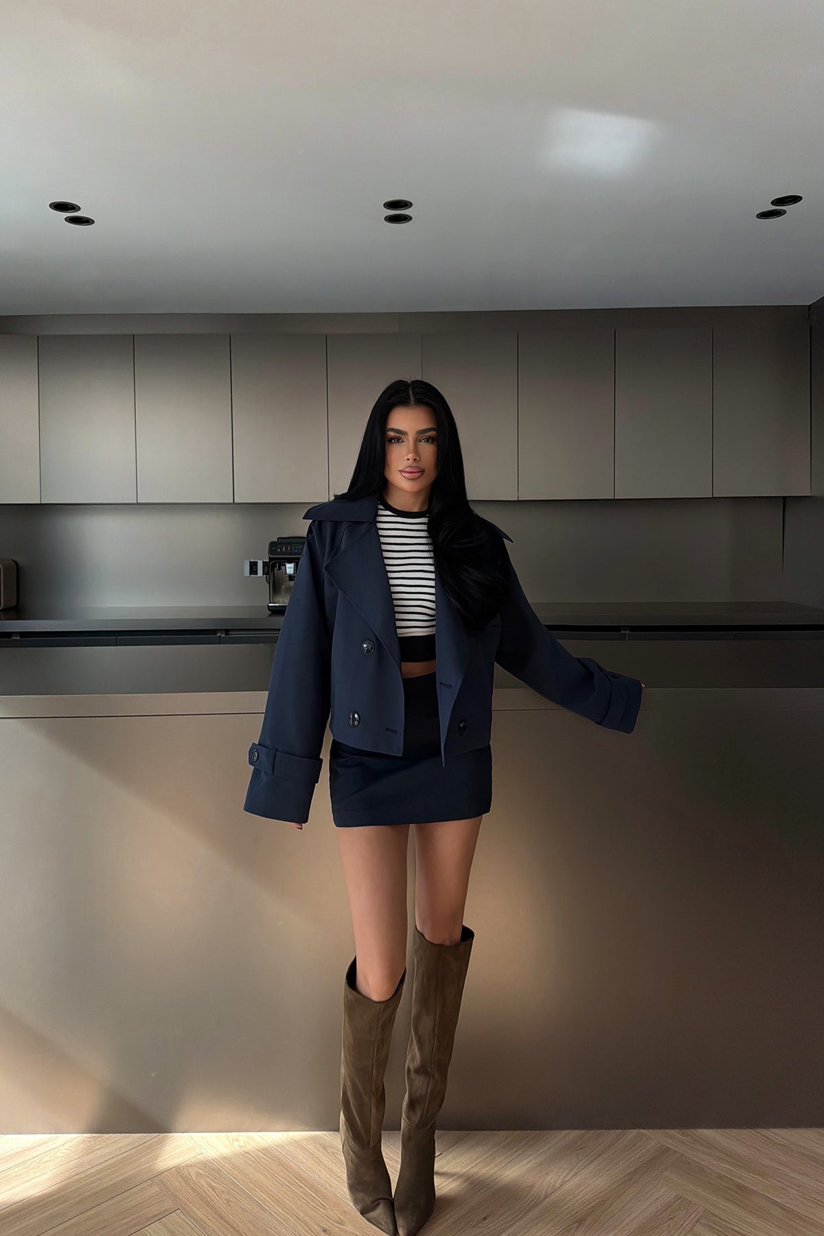 Navy Blue Short Jacket