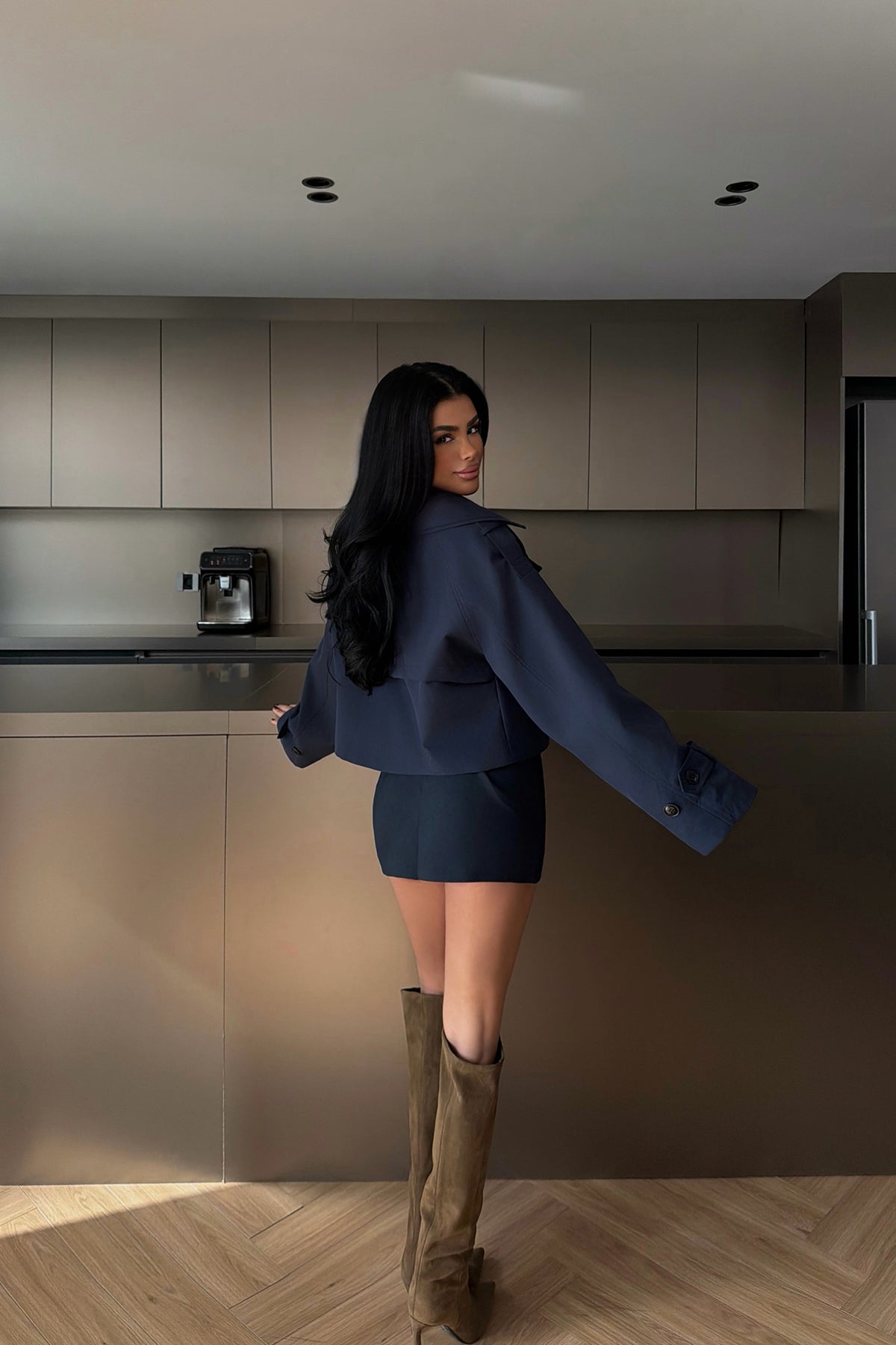 Navy Blue Short Jacket