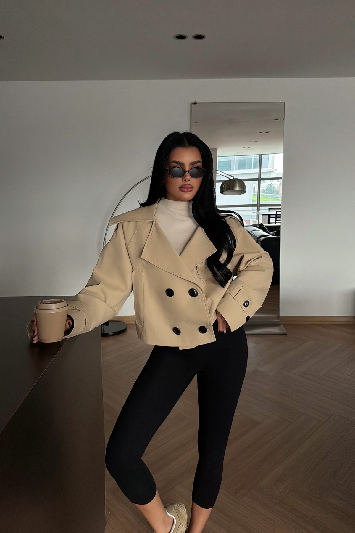 Beige Short Jacket