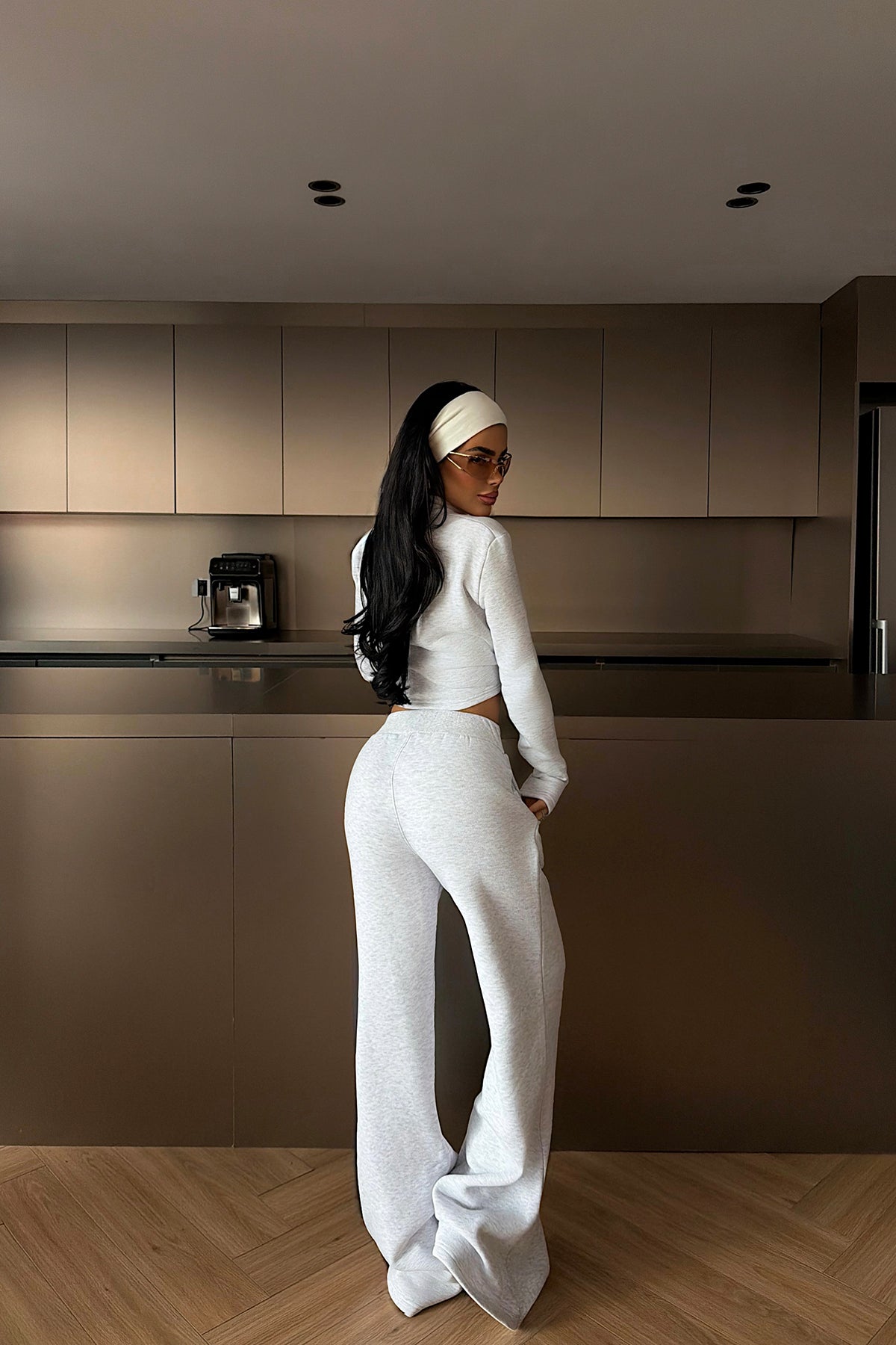 Grey Muse Print Tracksuit