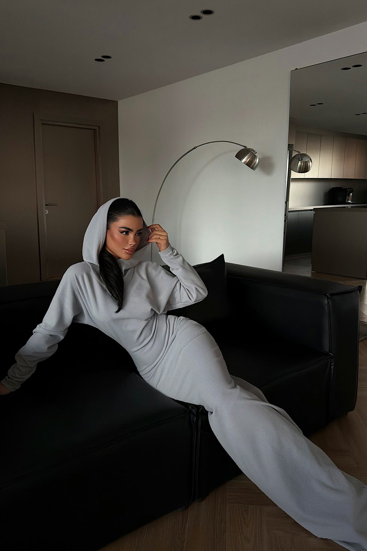 Gray Long Dress