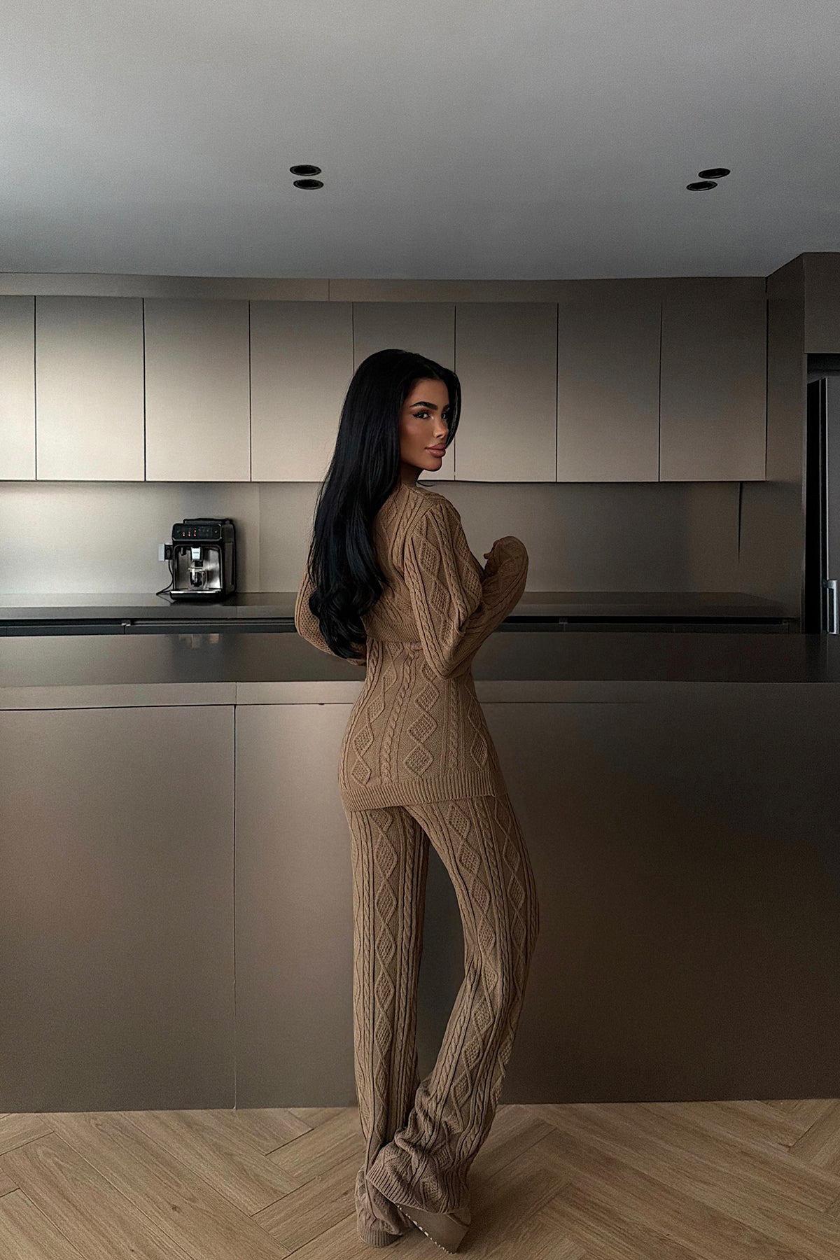 Brown Knitwear Set
