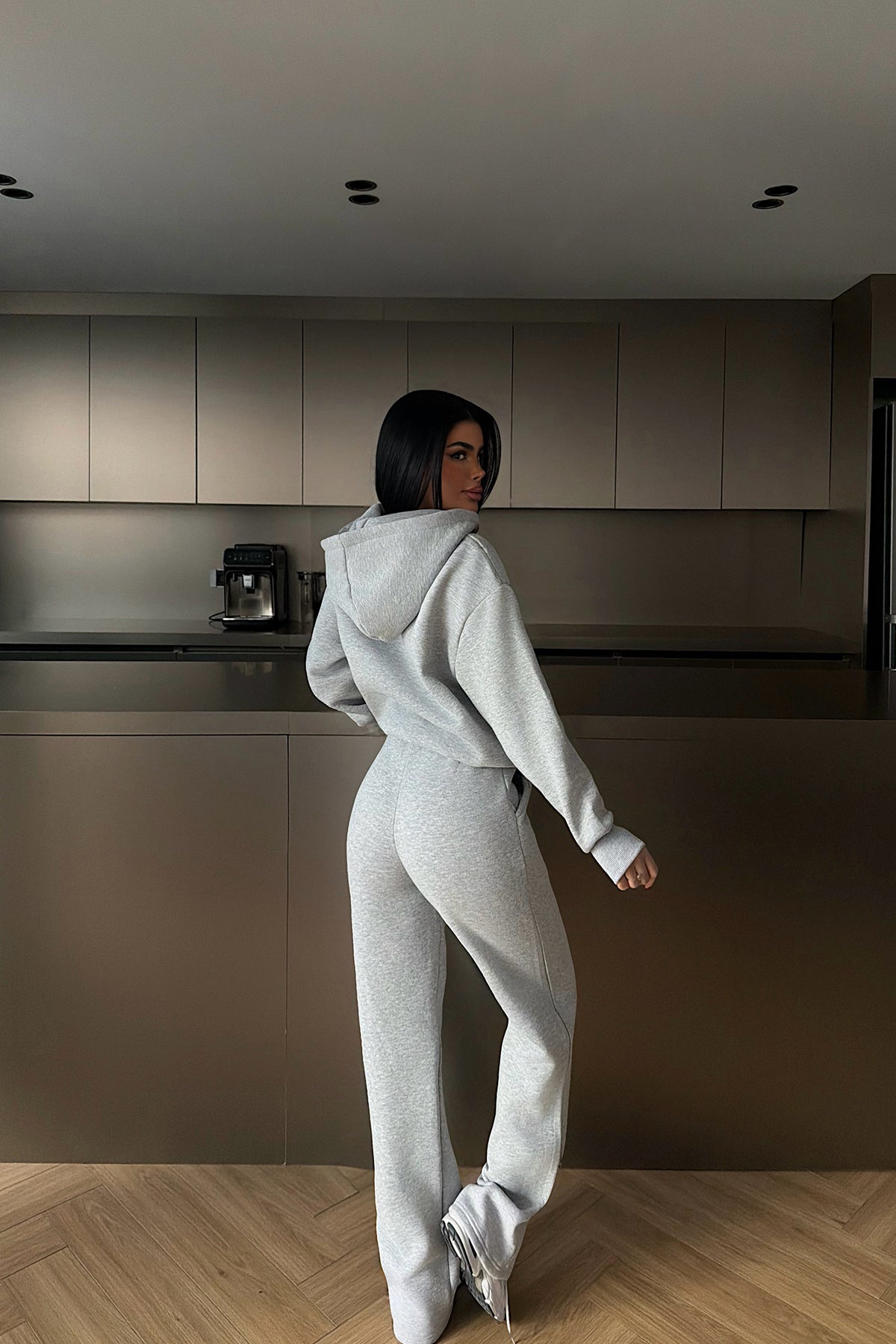 Grey Zip-Up Tracksuit