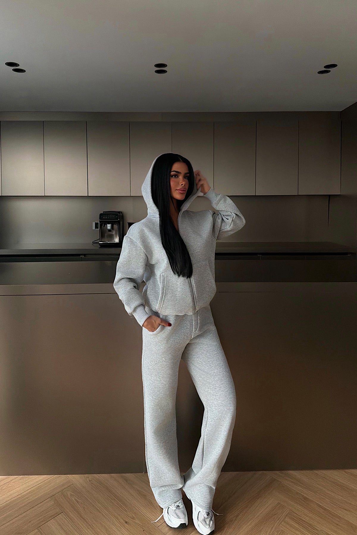Grey Zip-Up Tracksuit
