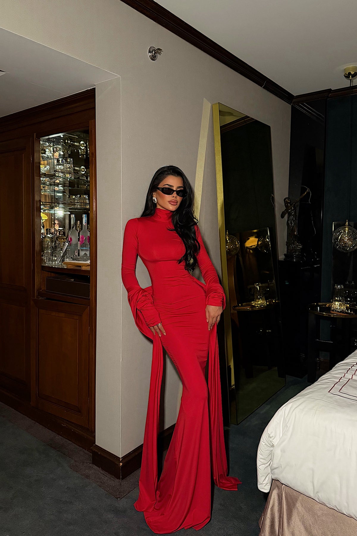 Red Long Evening Dress
