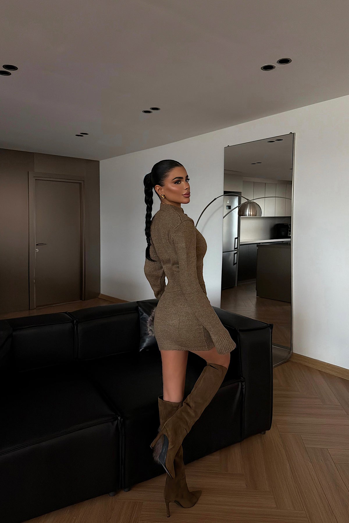Mink Knit Skirt Set