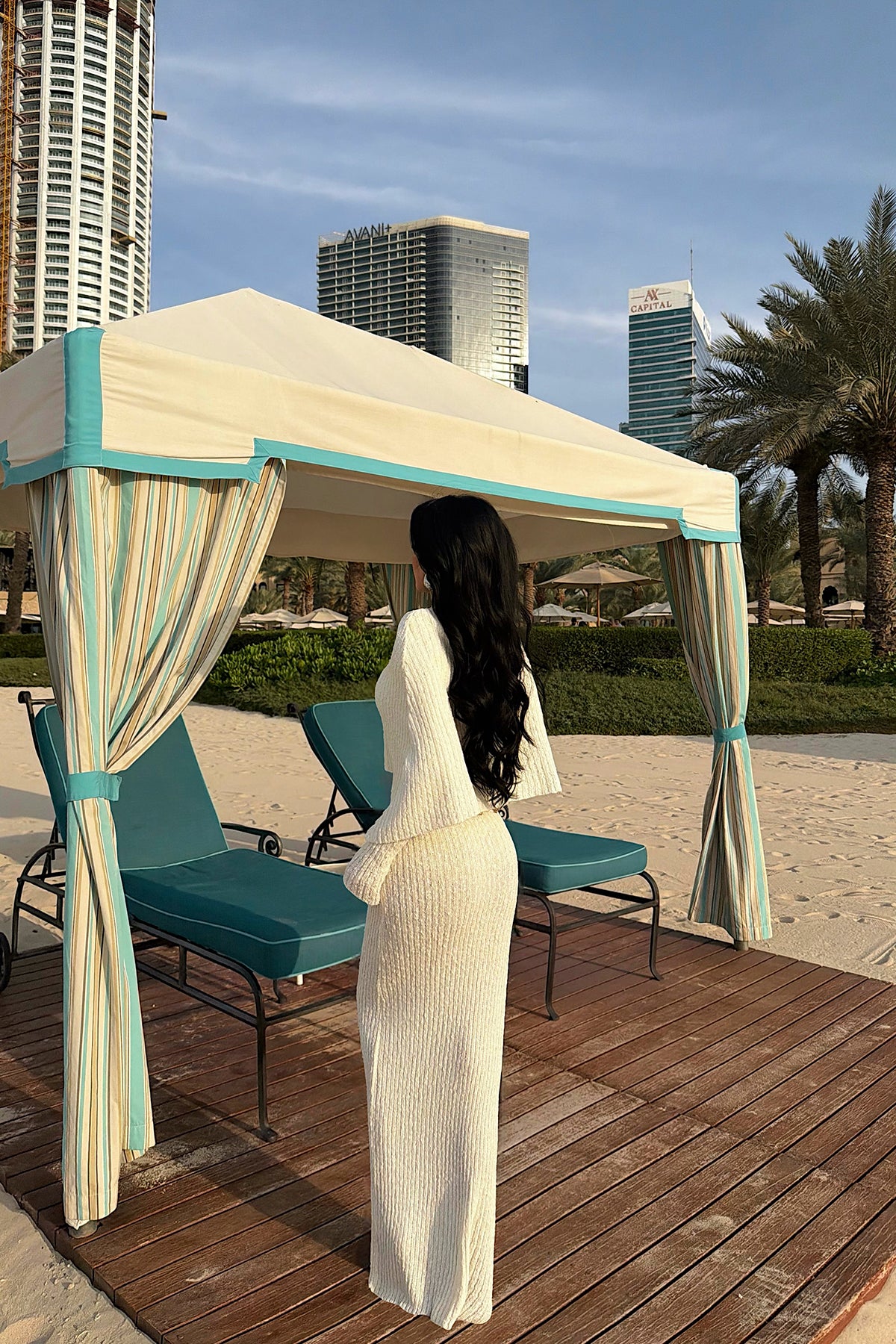White Knitwear Dress