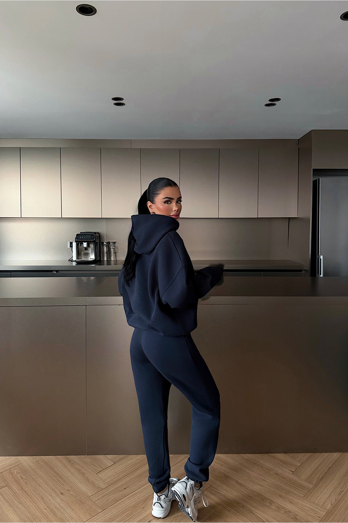 Navy Blue Tracksuit Set