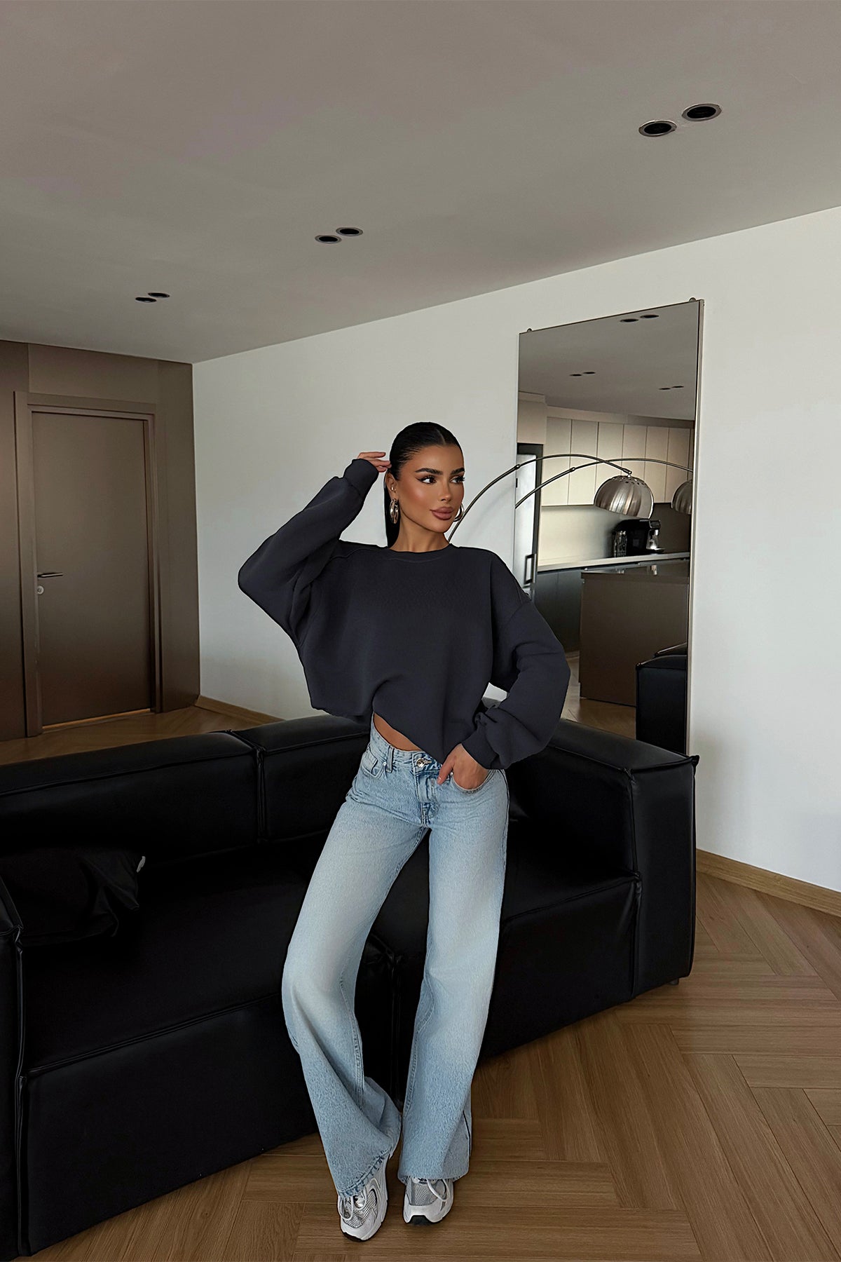 Anthracite Basic Sweatshirt
