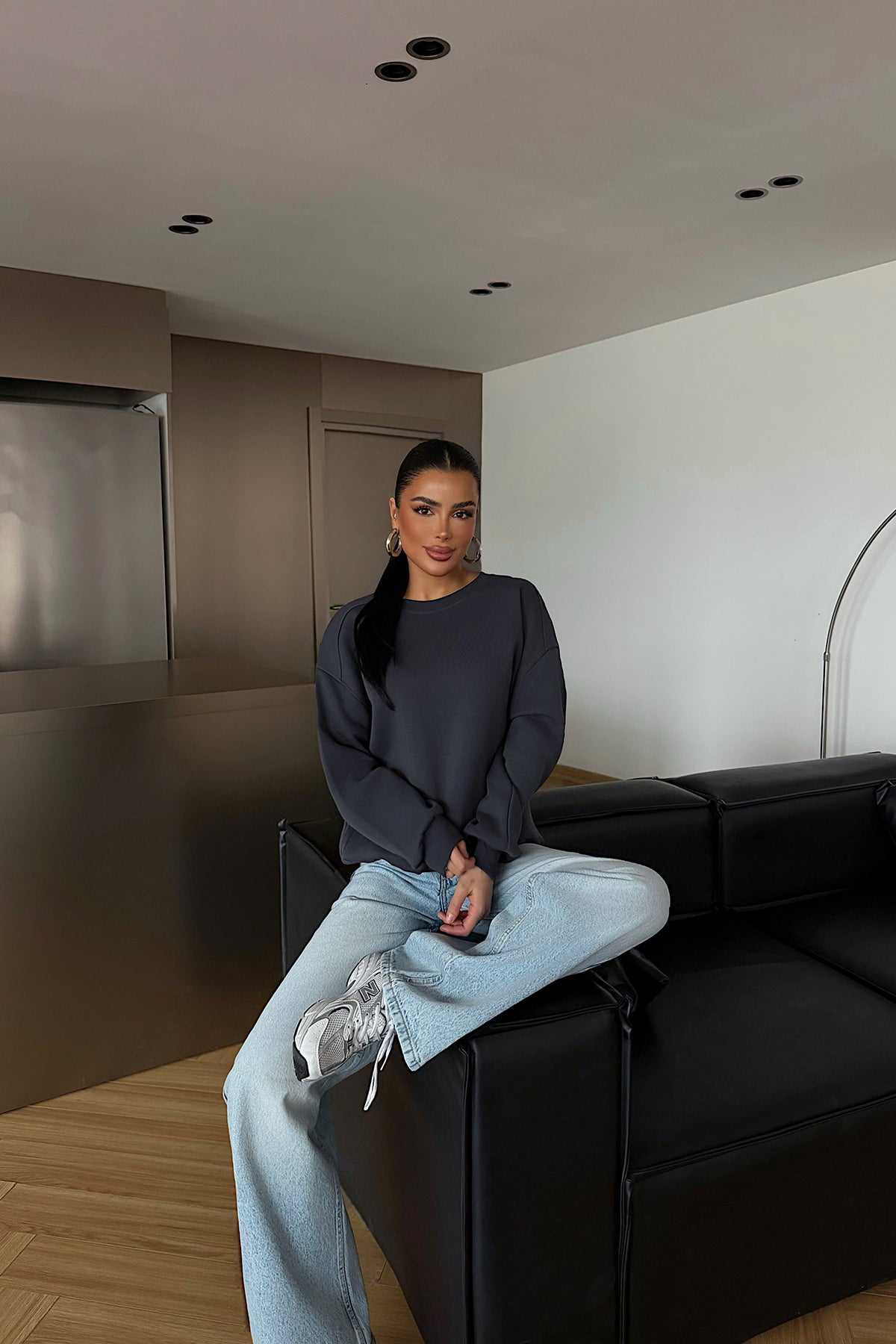 Anthracite Basic Sweatshirt