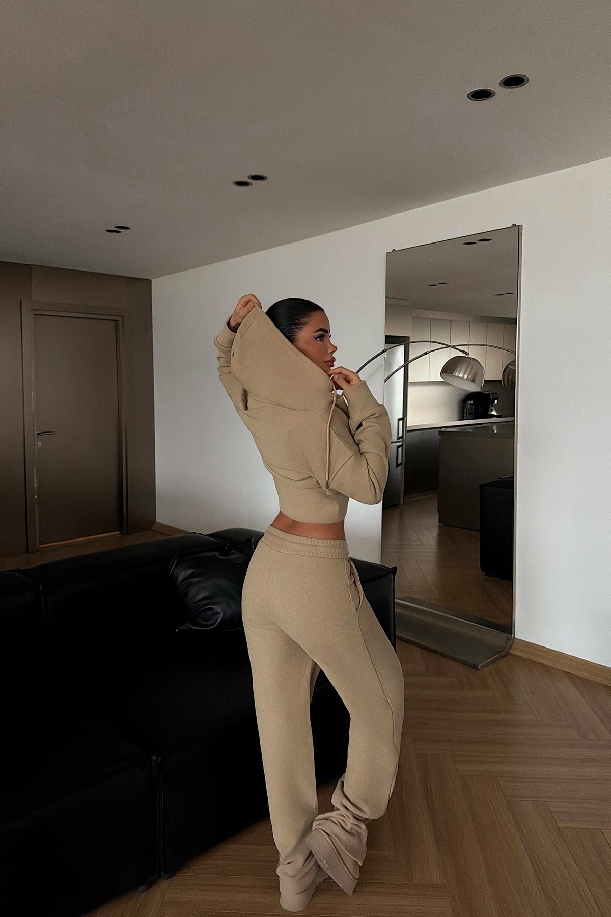 Mink Zip-Up Tracksuit Set