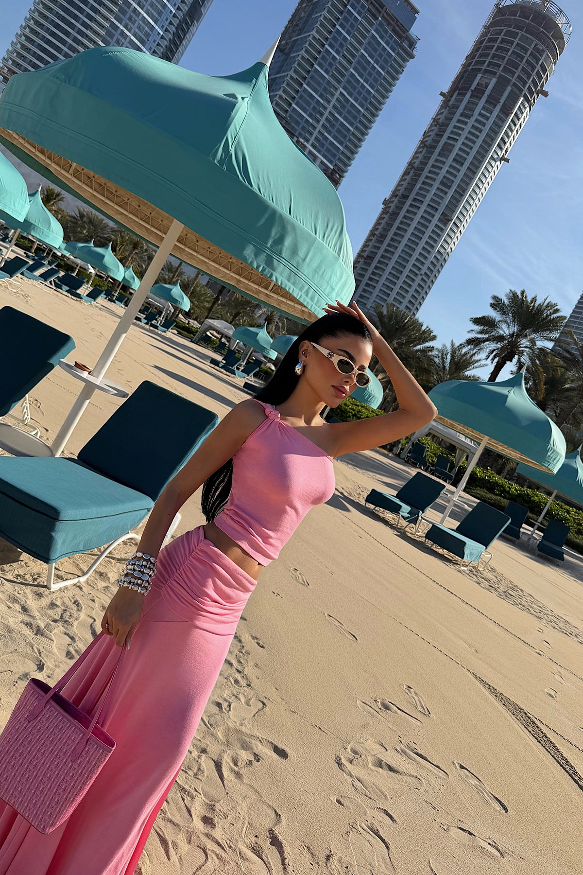 Pink Skirt Set