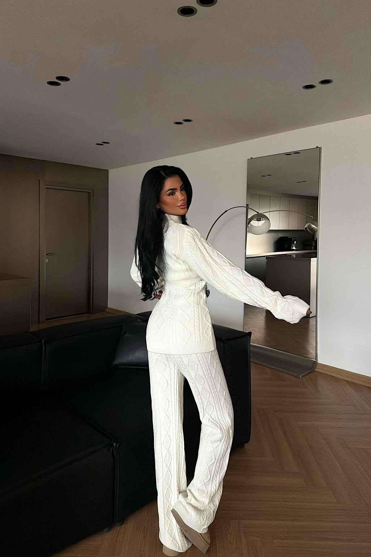 White Knitwear Set